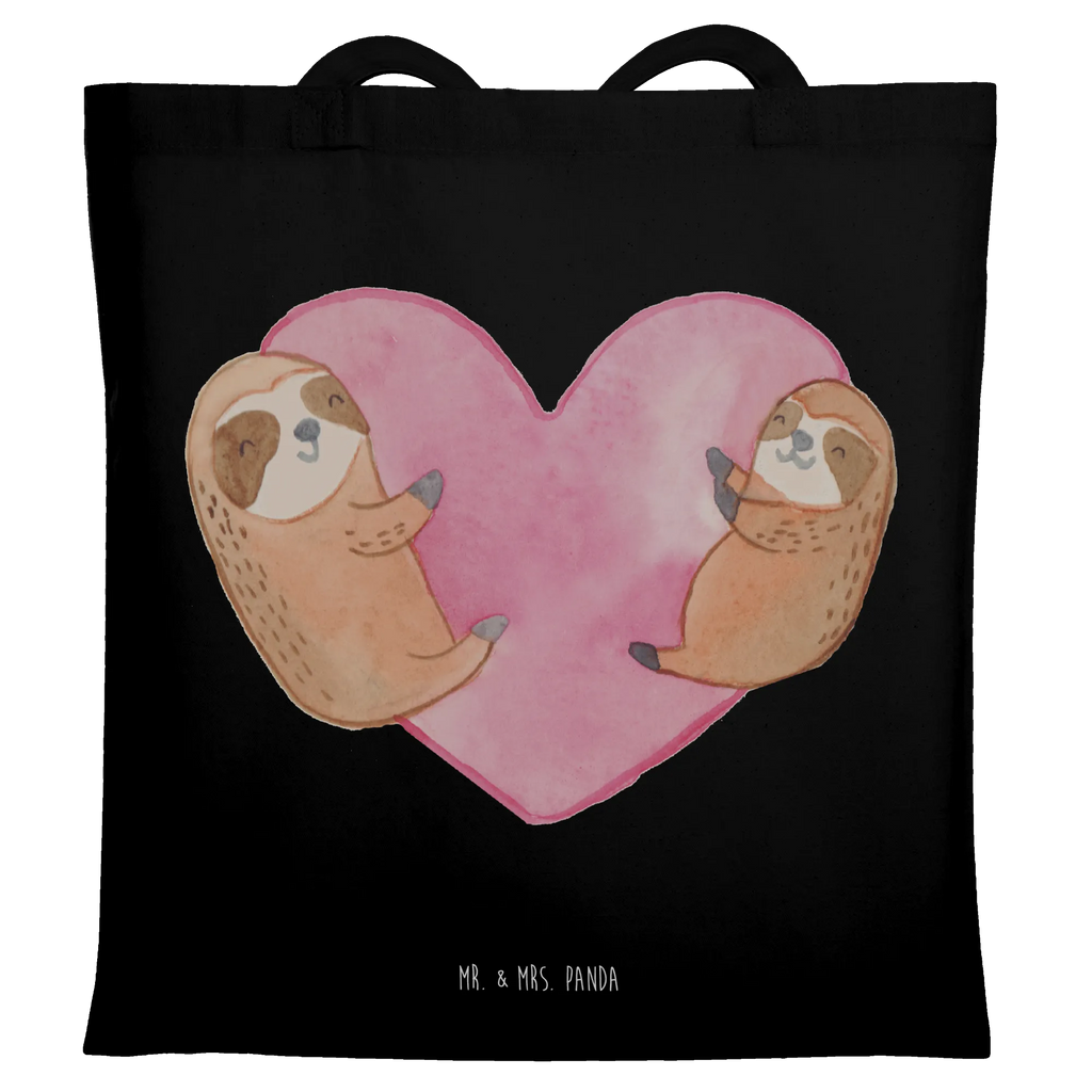 Tragetasche Faultiere Herz Stoffbeutel, Beutel, Schultertasche, Beuteltasche, Umhängetasche, Jutebeutel, Badetasche, Laptoptasche, Strandtasche, Einkaufstüte, Jutetasche, Stofftasche, Shopper, Tragetasche, Einkaufstasche, Tasche, Liebe, Partner, Freund, Freundin, Ehemann, Ehefrau, Heiraten, Verlobung, Heiratsantrag, Liebesgeschenk, Jahrestag, Hocheitstag, Valentinstag, Mitbringsel, für Ehemann, für Männer, Liebesbeweis, Geschenk für Freundin, Hochzeitstag, Geschenk für Partner, Geschenk für Frauen