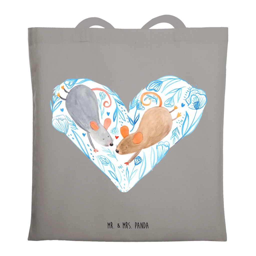 Tote bag Mice heart Strandtasche, Laptoptasche, Badetasche, Stofftasche, Jutetasche, Einkaufstasche, Shopper, Beutel, Tasche, Schultertasche, Einkaufstüte, Beuteltasche, Umhängetasche, Jutebeutel, Tragetasche, Stoffbeutel, Liebe, Partner, Freund, Freundin, Ehemann, Ehefrau, Heiraten, Verlobung, Heiratsantrag, Liebesgeschenk, Jahrestag, Hocheitstag, Hochzeit, Mäuse, Maus, Love, Geschenk für zwei, Lieblingsmensch, Liebesbotschaft, Gemeinsamkeit, Liebesbeweis