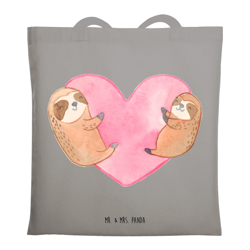 Tragetasche Faultiere Herz Stoffbeutel, Beutel, Schultertasche, Beuteltasche, Umhängetasche, Jutebeutel, Badetasche, Laptoptasche, Strandtasche, Einkaufstüte, Jutetasche, Stofftasche, Shopper, Tragetasche, Einkaufstasche, Tasche, Liebe, Partner, Freund, Freundin, Ehemann, Ehefrau, Heiraten, Verlobung, Heiratsantrag, Liebesgeschenk, Jahrestag, Hocheitstag, Valentinstag, Mitbringsel, für Ehemann, für Männer, Liebesbeweis, Geschenk für Freundin, Hochzeitstag, Geschenk für Partner, Geschenk für Frauen