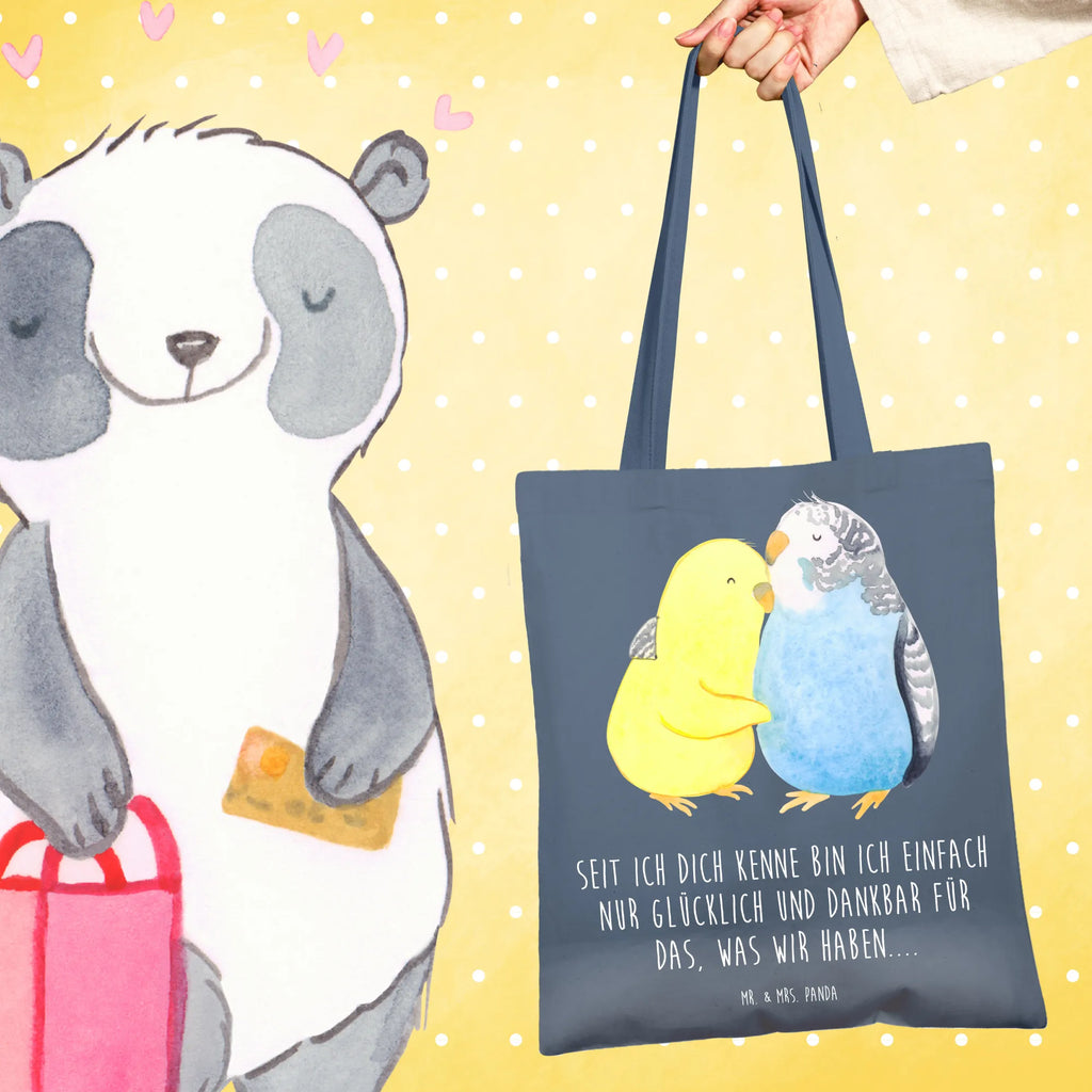 Tote bag Parakeets in love