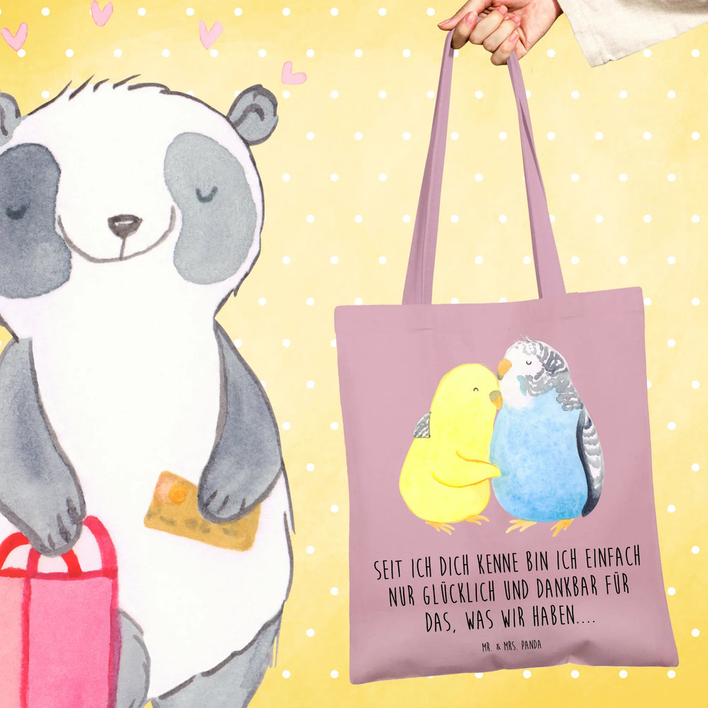 Tote bag Parakeets in love