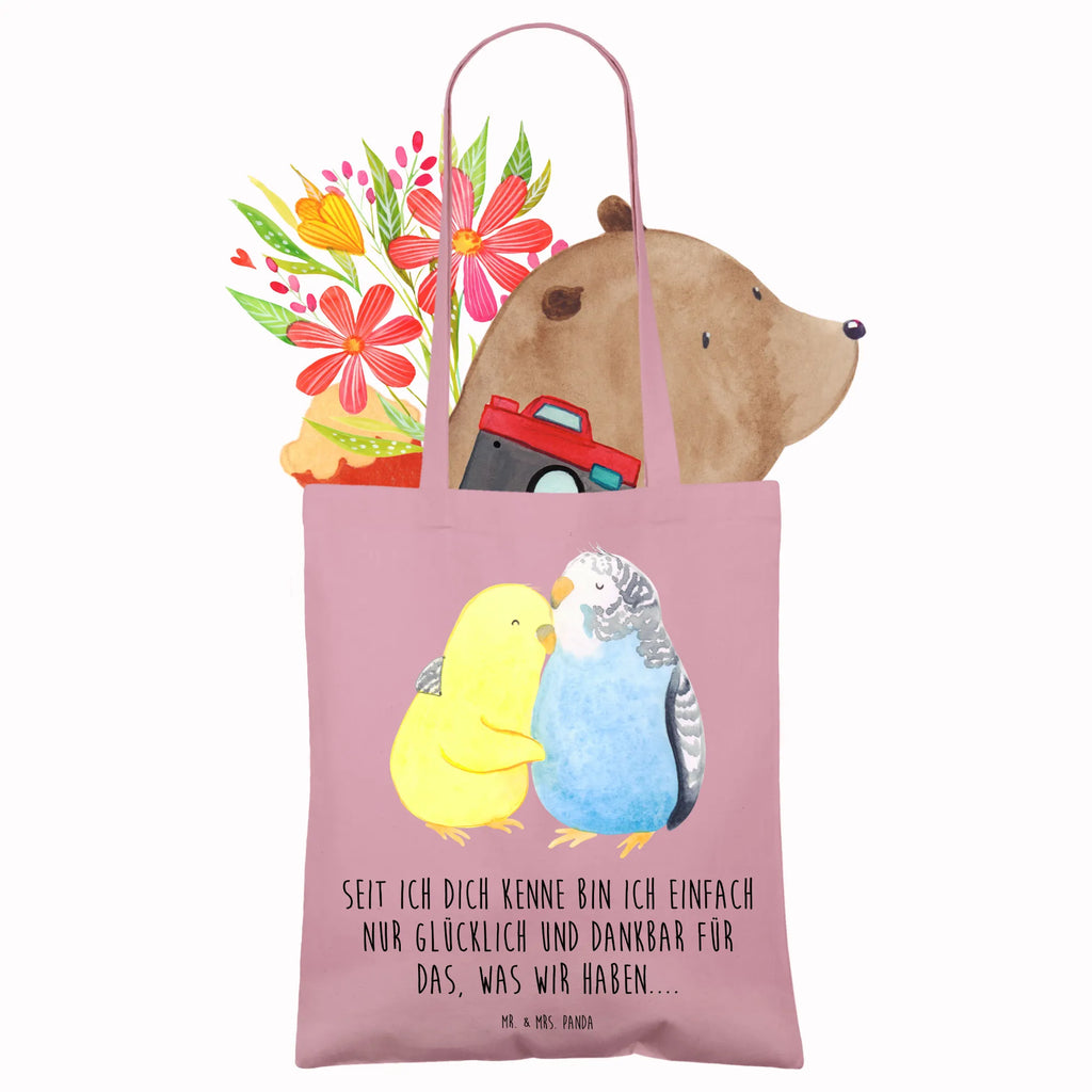 Tote bag Parakeets in love