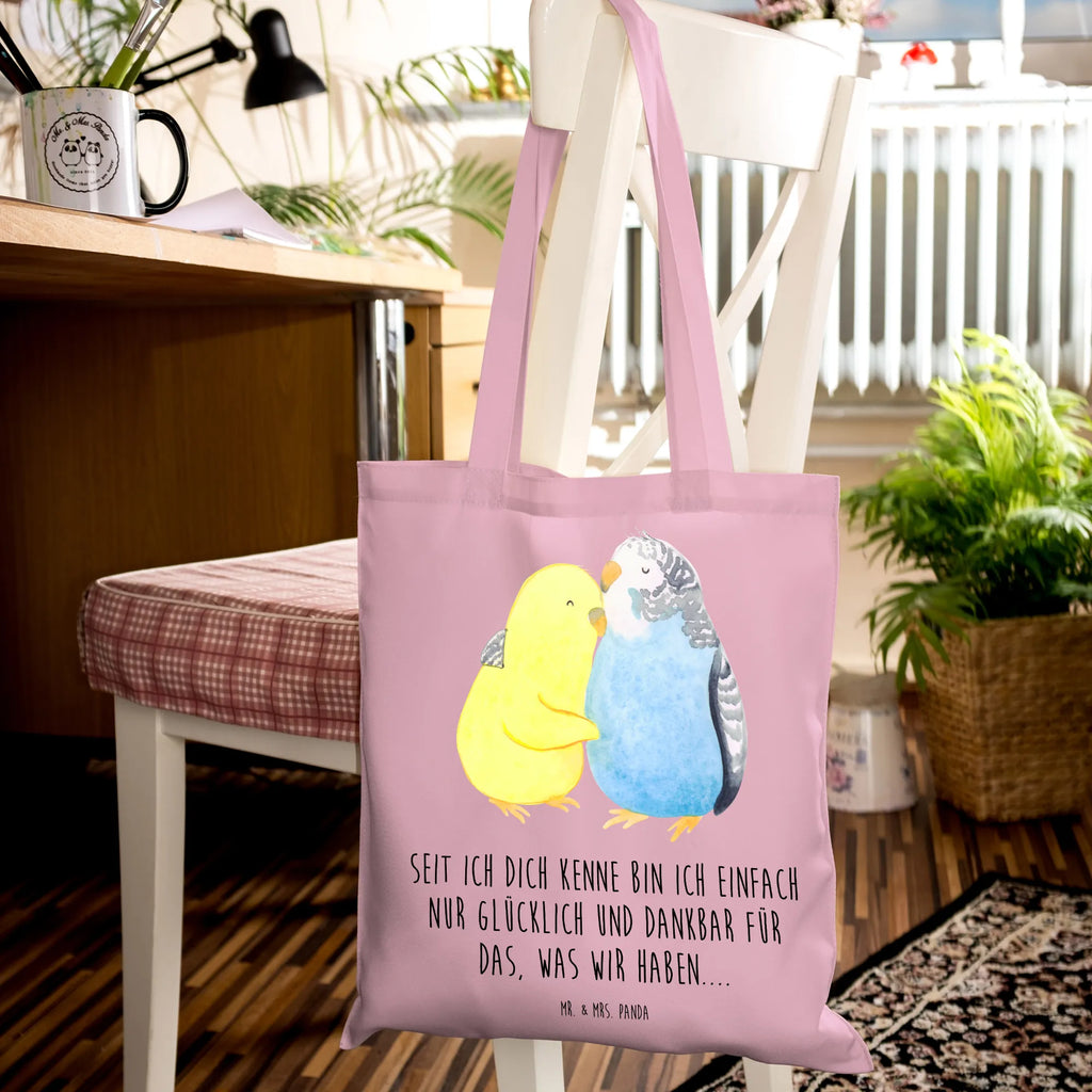 Tote bag Parakeets in love
