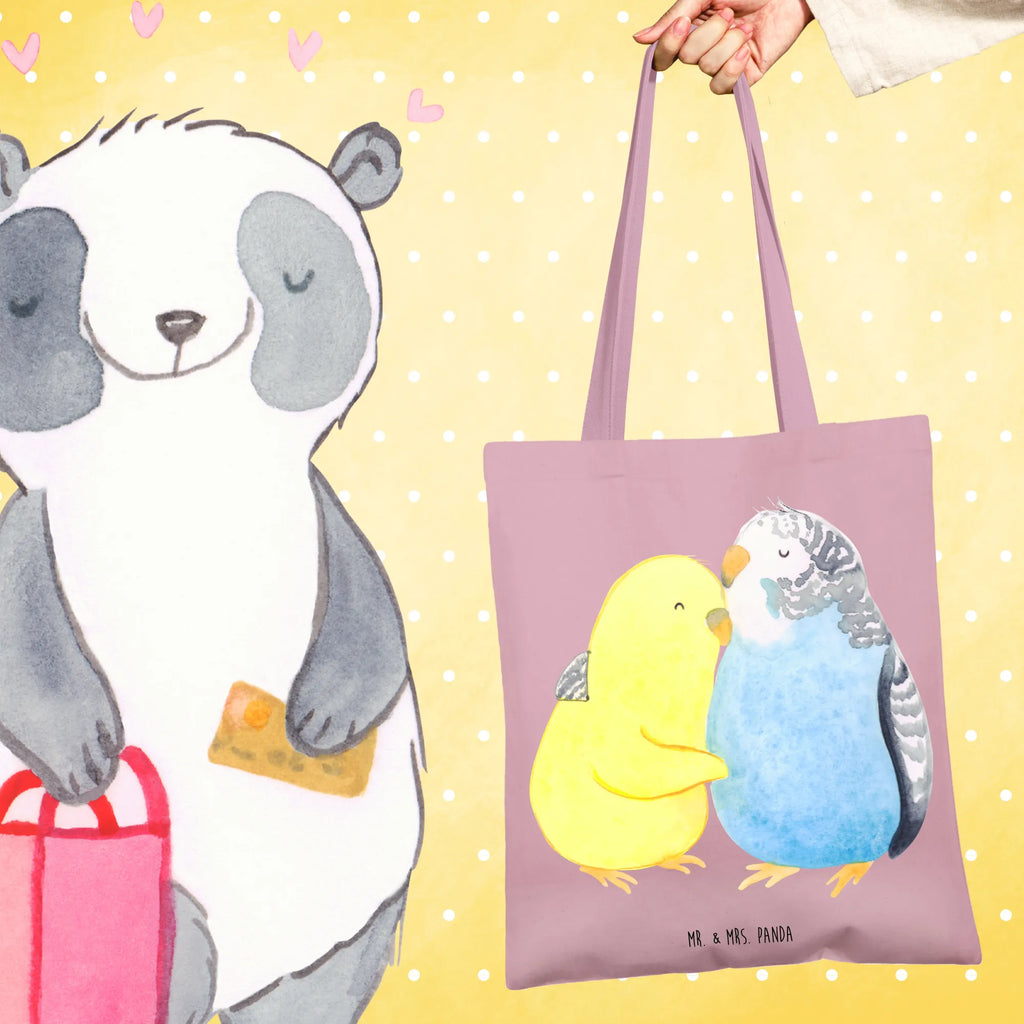 Tote bag Parakeets in love