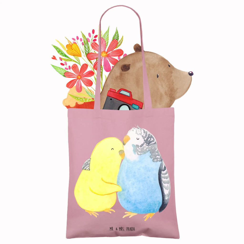 Tote bag Parakeets in love