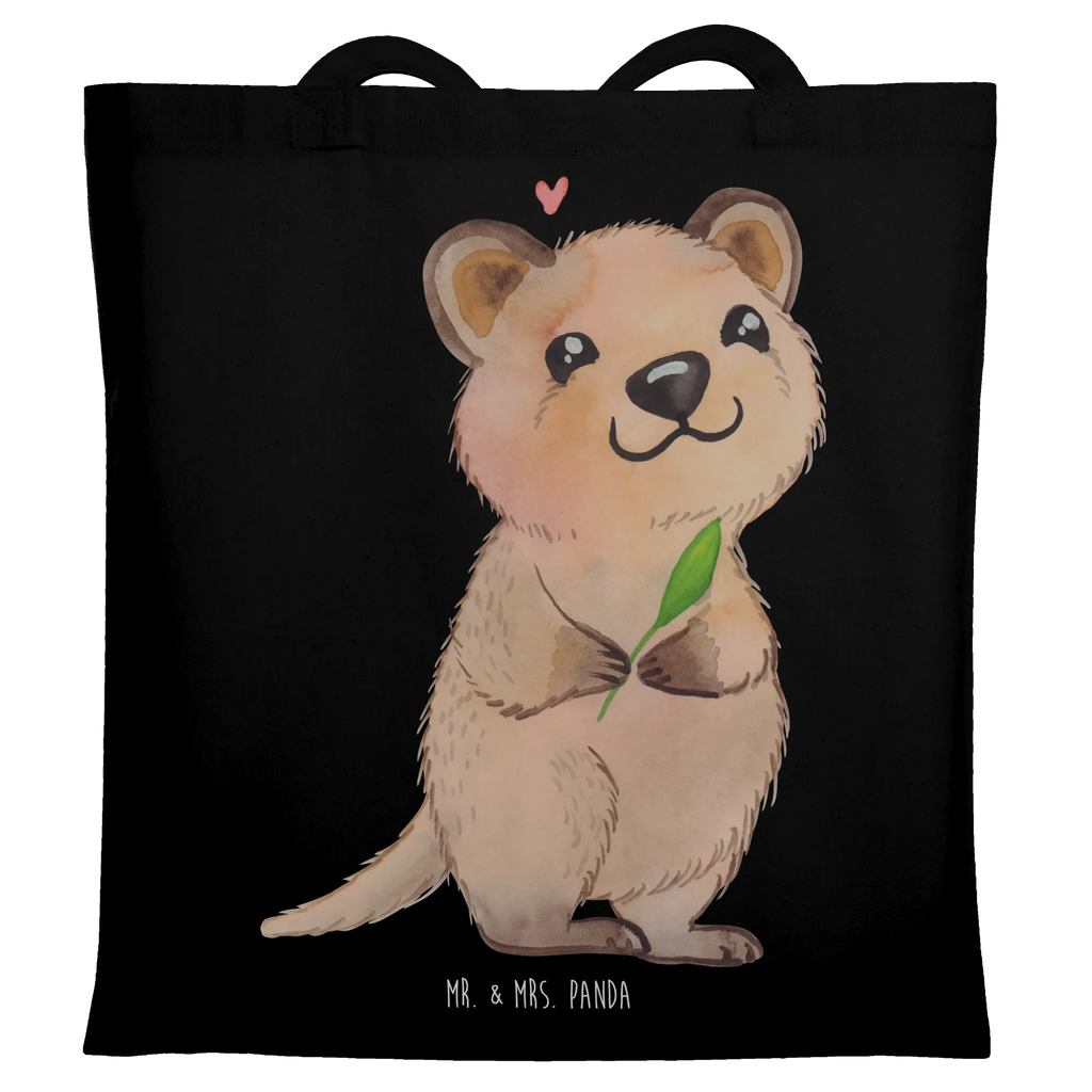 Tote bag Quokka Happy shopping bag, cotton bag, jute bag, shoulder bag, bag, pouch, shopper, Carrier bag, cloth bag, small animals, cute, funny, cute animal motives, hand drawn, small world, funny sayings, good mood, happy, gifts, gift ideas, special gifts, animal lover, card