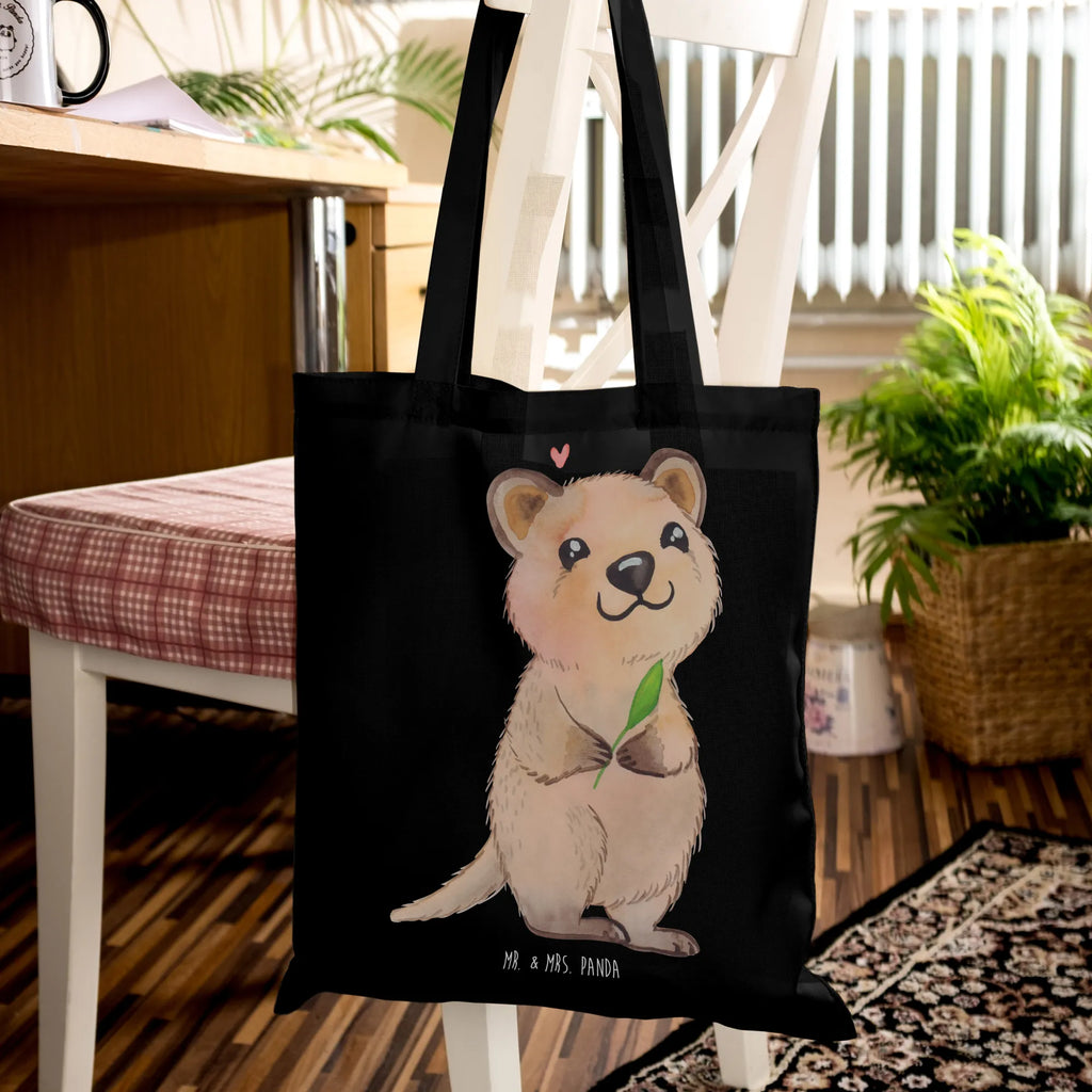 Tote bag Quokka Happy shopping bag, cotton bag, jute bag, shoulder bag, bag, pouch, shopper, Carrier bag, cloth bag, small animals, cute, funny, cute animal motives, hand drawn, small world, funny sayings, good mood, happy, gifts, gift ideas, special gifts, animal lover, card