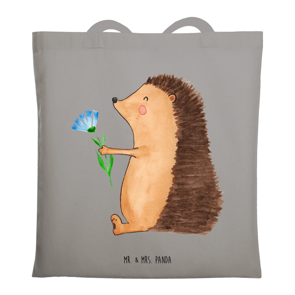 Tote bag Hedgehog Flower Laptoptasche, Beutel, Strandtasche, Shopper, Schultertasche, Jutetasche, Einkaufstasche, Umhängetasche, Stofftasche, Einkaufstüte, Badetasche, Jutebeutel, Tasche, Tragetasche, Stoffbeutel, Beuteltasche, Tiermotive, Gute Laune, lustige Sprüche, Tiere, Krankheit, Genesungswünsche, Besuch, krank, Krankenhaus, Gute Besserung, Igel