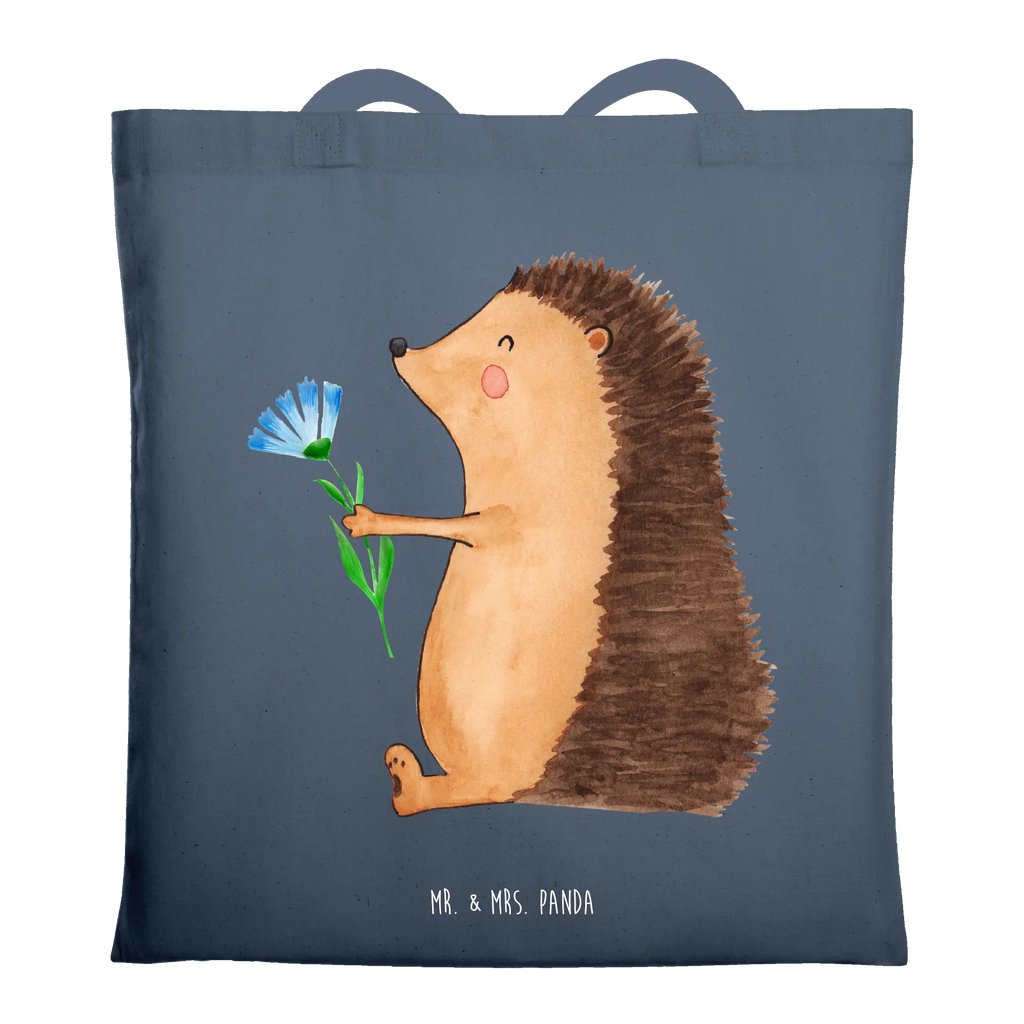 Tote bag Hedgehog Flower Laptoptasche, Beutel, Strandtasche, Shopper, Schultertasche, Jutetasche, Einkaufstasche, Umhängetasche, Stofftasche, Einkaufstüte, Badetasche, Jutebeutel, Tasche, Tragetasche, Stoffbeutel, Beuteltasche, Tiermotive, Gute Laune, lustige Sprüche, Tiere, Krankheit, Genesungswünsche, Besuch, krank, Krankenhaus, Gute Besserung, Igel