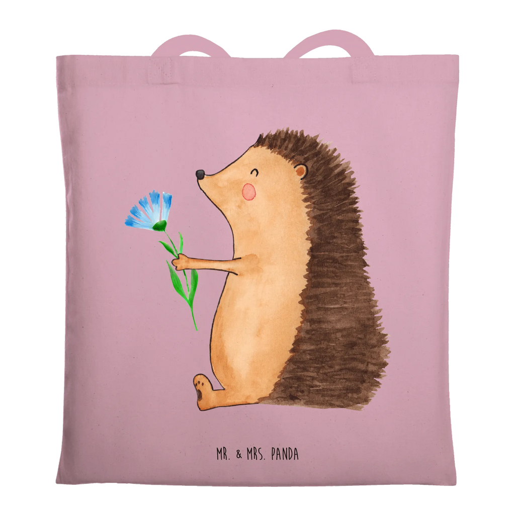 Tote bag Hedgehog Flower Laptoptasche, Beutel, Strandtasche, Shopper, Schultertasche, Jutetasche, Einkaufstasche, Umhängetasche, Stofftasche, Einkaufstüte, Badetasche, Jutebeutel, Tasche, Tragetasche, Stoffbeutel, Beuteltasche, Tiermotive, Gute Laune, lustige Sprüche, Tiere, Krankheit, Genesungswünsche, Besuch, krank, Krankenhaus, Gute Besserung, Igel