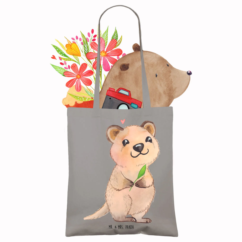 Tote bag Quokka Happy shopping bag, cotton bag, jute bag, shoulder bag, bag, pouch, shopper, Carrier bag, cloth bag, small animals, cute, funny, cute animal motives, hand drawn, small world, funny sayings, good mood, happy, gifts, gift ideas, special gifts, animal lover, card