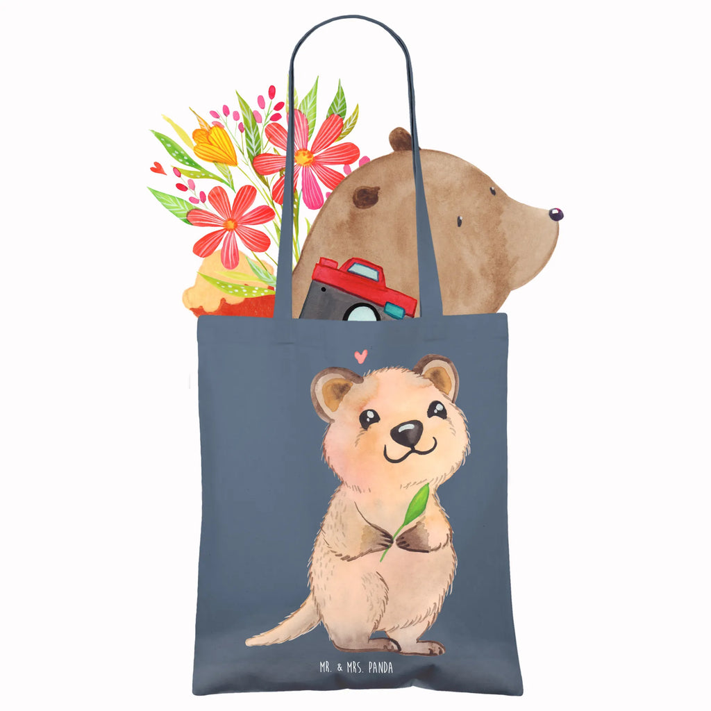 Tote bag Quokka Happy shopping bag, cotton bag, jute bag, shoulder bag, bag, pouch, shopper, Carrier bag, cloth bag, small animals, cute, funny, cute animal motives, hand drawn, small world, funny sayings, good mood, happy, gifts, gift ideas, special gifts, animal lover, card