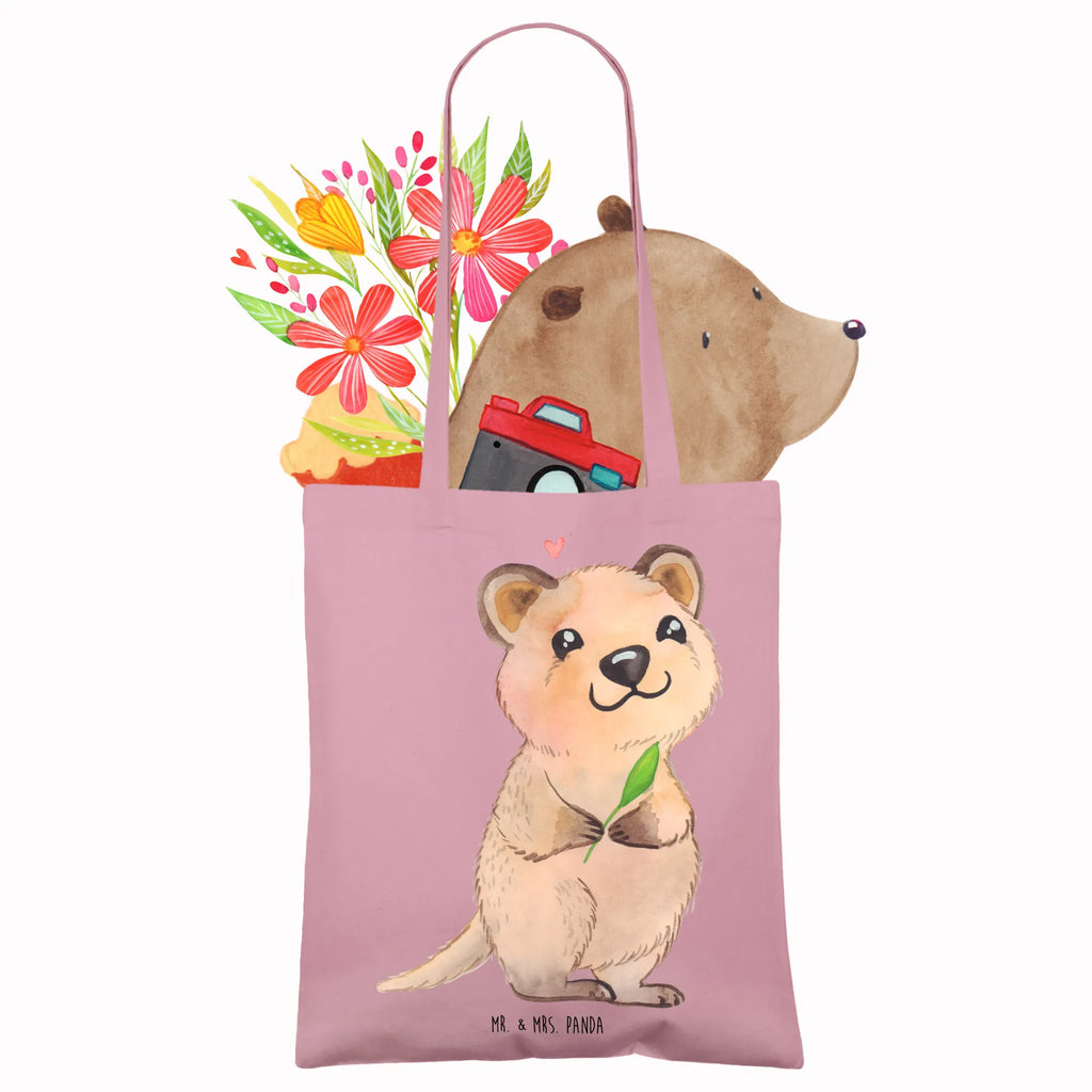 Tote bag Quokka Happy shopping bag, cotton bag, jute bag, shoulder bag, bag, pouch, shopper, Carrier bag, cloth bag, small animals, cute, funny, cute animal motives, hand drawn, small world, funny sayings, good mood, happy, gifts, gift ideas, special gifts, animal lover, card