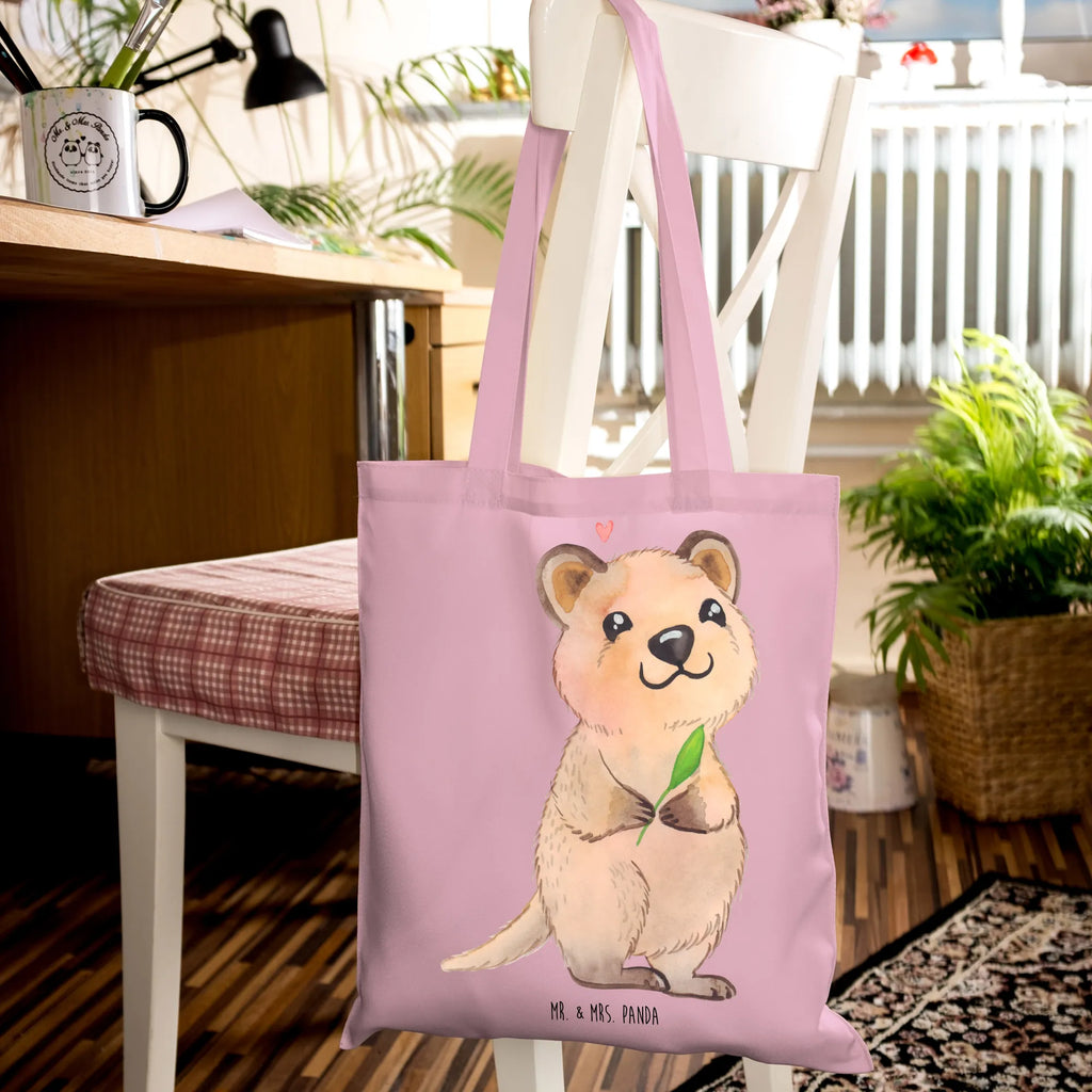 Tote bag Quokka Happy shopping bag, cotton bag, jute bag, shoulder bag, bag, pouch, shopper, Carrier bag, cloth bag, small animals, cute, funny, cute animal motives, hand drawn, small world, funny sayings, good mood, happy, gifts, gift ideas, special gifts, animal lover, card
