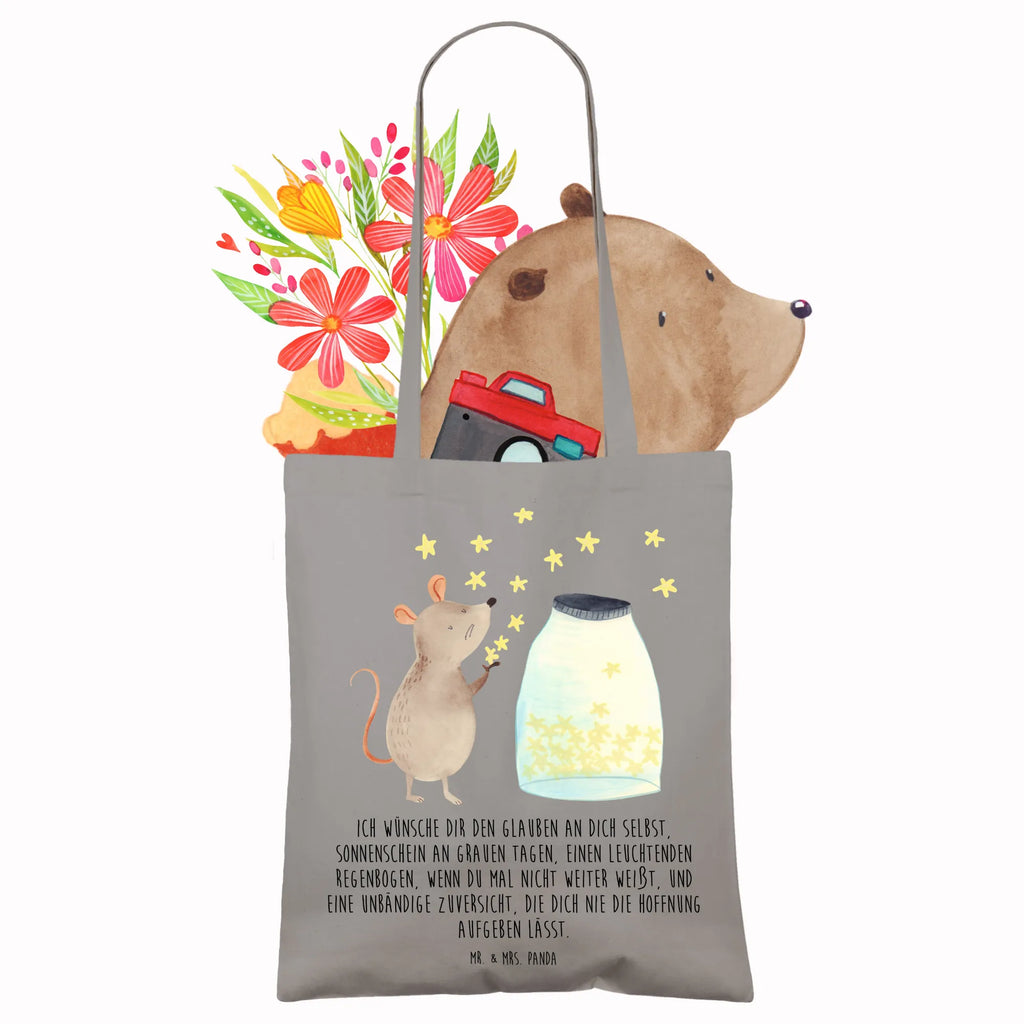 Tote bag Mouse Stars Umhängetasche, Tasche, Beuteltasche, Stoffbeutel, Jutetasche, Strandtasche, Beutel, Einkaufstüte, Shopper, Tragetasche, Laptoptasche, Jutebeutel, Stofftasche, Schultertasche, Einkaufstasche, Badetasche, Tiermotive, Gute Laune, lustige Sprüche, Tiere, Geburt, Taufgeschenk, Kind, Maus, Sterne, Taufe, erstes Kind, Kindergeburtstag, Hoffnung, Träume, Schwangerschaft, Wunsch, Geburtstag