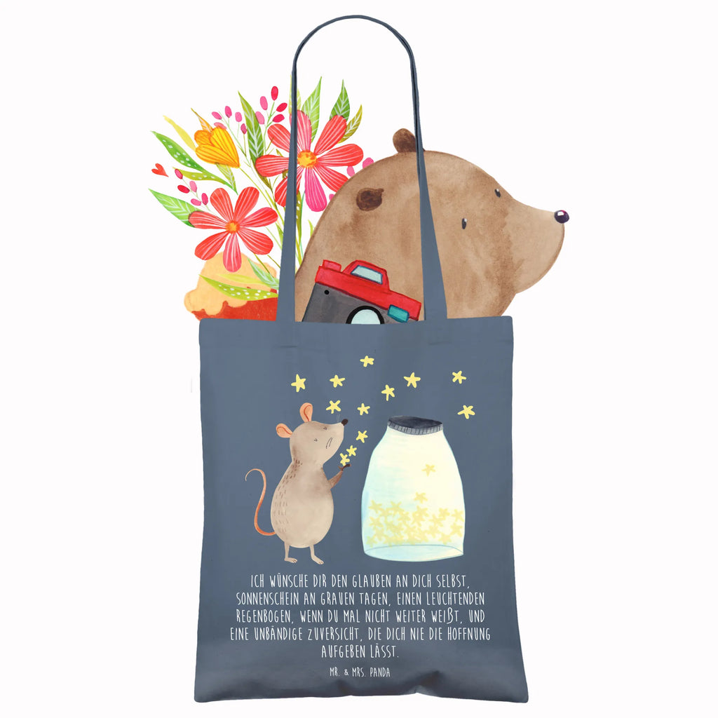 Tote bag Mouse Stars Umhängetasche, Tasche, Beuteltasche, Stoffbeutel, Jutetasche, Strandtasche, Beutel, Einkaufstüte, Shopper, Tragetasche, Laptoptasche, Jutebeutel, Stofftasche, Schultertasche, Einkaufstasche, Badetasche, Tiermotive, Gute Laune, lustige Sprüche, Tiere, Geburt, Taufgeschenk, Kind, Maus, Sterne, Taufe, erstes Kind, Kindergeburtstag, Hoffnung, Träume, Schwangerschaft, Wunsch, Geburtstag