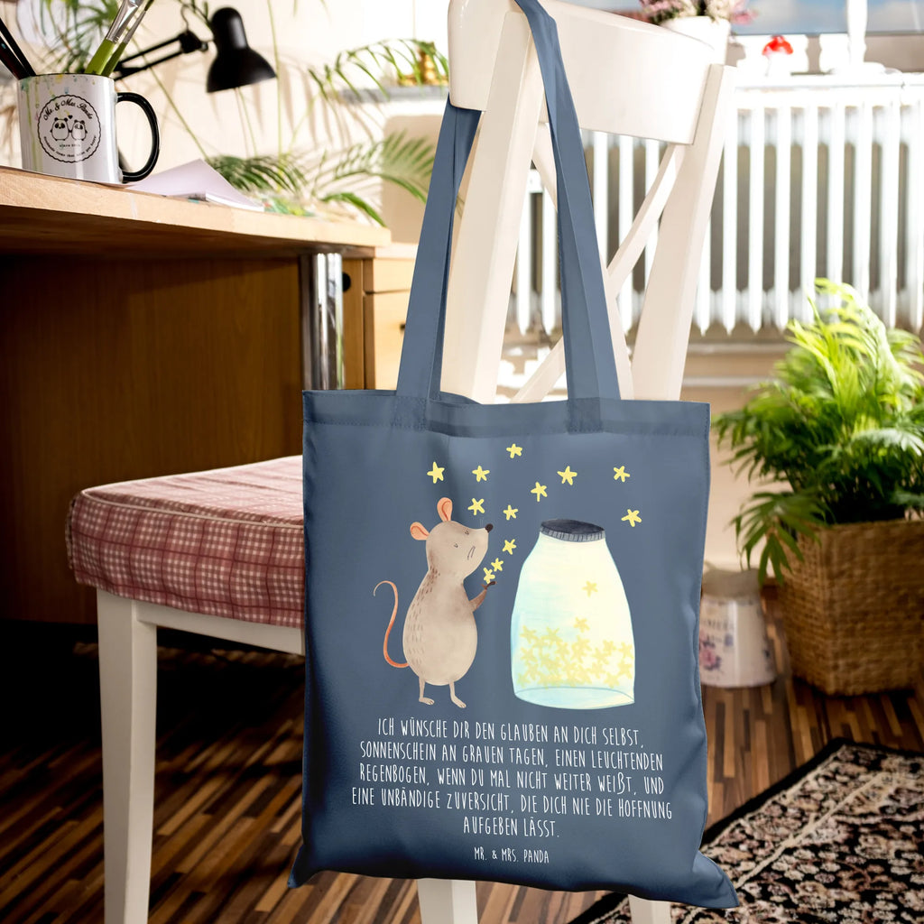 Tote bag Mouse Stars Umhängetasche, Tasche, Beuteltasche, Stoffbeutel, Jutetasche, Strandtasche, Beutel, Einkaufstüte, Shopper, Tragetasche, Laptoptasche, Jutebeutel, Stofftasche, Schultertasche, Einkaufstasche, Badetasche, Tiermotive, Gute Laune, lustige Sprüche, Tiere, Geburt, Taufgeschenk, Kind, Maus, Sterne, Taufe, erstes Kind, Kindergeburtstag, Hoffnung, Träume, Schwangerschaft, Wunsch, Geburtstag