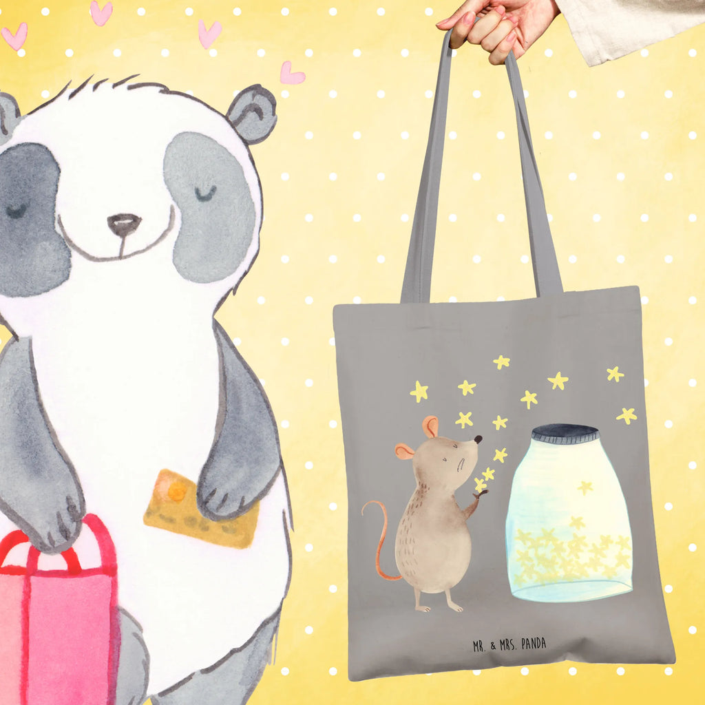 Tote bag Mouse Stars Umhängetasche, Tasche, Beuteltasche, Stoffbeutel, Jutetasche, Strandtasche, Beutel, Einkaufstüte, Shopper, Tragetasche, Laptoptasche, Jutebeutel, Stofftasche, Schultertasche, Einkaufstasche, Badetasche, Tiermotive, Gute Laune, lustige Sprüche, Tiere, Geburt, Taufgeschenk, Kind, Maus, Sterne, Taufe, erstes Kind, Kindergeburtstag, Hoffnung, Träume, Schwangerschaft, Wunsch, Geburtstag