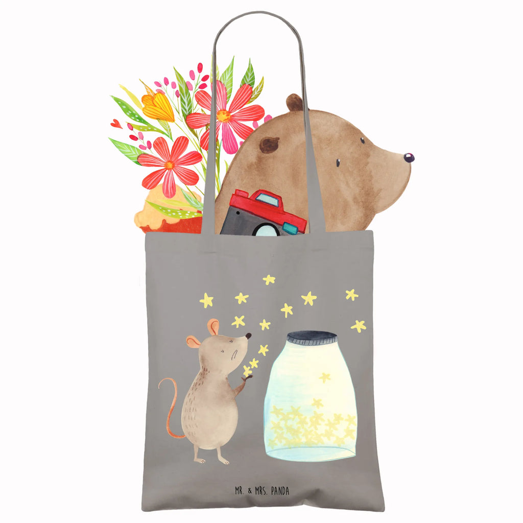Tote bag Mouse Stars Umhängetasche, Tasche, Beuteltasche, Stoffbeutel, Jutetasche, Strandtasche, Beutel, Einkaufstüte, Shopper, Tragetasche, Laptoptasche, Jutebeutel, Stofftasche, Schultertasche, Einkaufstasche, Badetasche, Tiermotive, Gute Laune, lustige Sprüche, Tiere, Geburt, Taufgeschenk, Kind, Maus, Sterne, Taufe, erstes Kind, Kindergeburtstag, Hoffnung, Träume, Schwangerschaft, Wunsch, Geburtstag