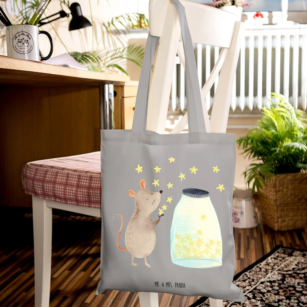 Tote bag Mouse Stars Umhängetasche, Tasche, Beuteltasche, Stoffbeutel, Jutetasche, Strandtasche, Beutel, Einkaufstüte, Shopper, Tragetasche, Laptoptasche, Jutebeutel, Stofftasche, Schultertasche, Einkaufstasche, Badetasche, Tiermotive, Gute Laune, lustige Sprüche, Tiere, Geburt, Taufgeschenk, Kind, Maus, Sterne, Taufe, erstes Kind, Kindergeburtstag, Hoffnung, Träume, Schwangerschaft, Wunsch, Geburtstag