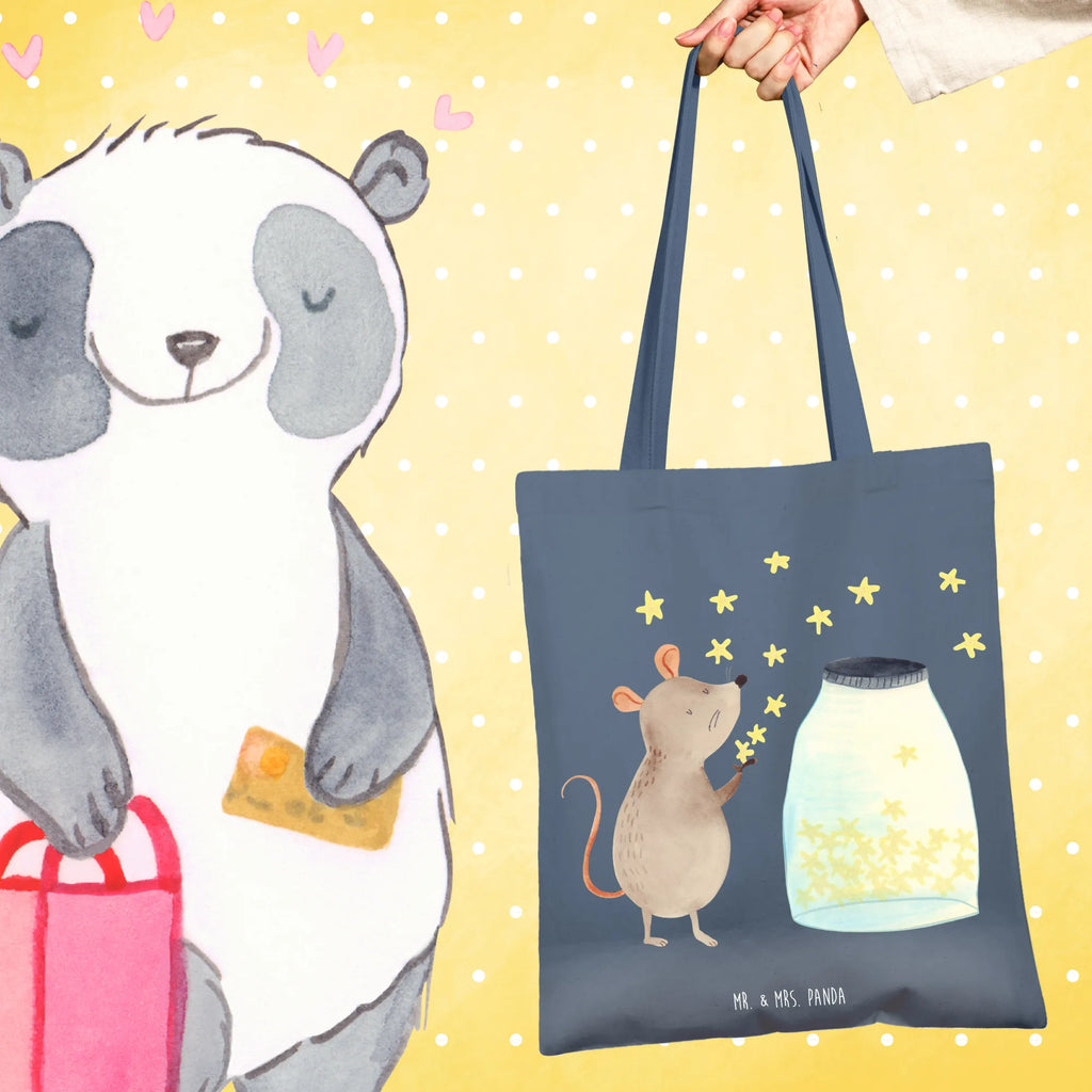 Tote bag Mouse Stars Umhängetasche, Tasche, Beuteltasche, Stoffbeutel, Jutetasche, Strandtasche, Beutel, Einkaufstüte, Shopper, Tragetasche, Laptoptasche, Jutebeutel, Stofftasche, Schultertasche, Einkaufstasche, Badetasche, Tiermotive, Gute Laune, lustige Sprüche, Tiere, Geburt, Taufgeschenk, Kind, Maus, Sterne, Taufe, erstes Kind, Kindergeburtstag, Hoffnung, Träume, Schwangerschaft, Wunsch, Geburtstag
