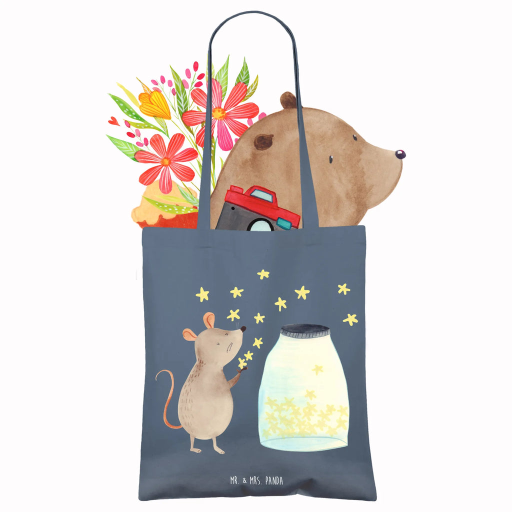 Tote bag Mouse Stars Umhängetasche, Tasche, Beuteltasche, Stoffbeutel, Jutetasche, Strandtasche, Beutel, Einkaufstüte, Shopper, Tragetasche, Laptoptasche, Jutebeutel, Stofftasche, Schultertasche, Einkaufstasche, Badetasche, Tiermotive, Gute Laune, lustige Sprüche, Tiere, Geburt, Taufgeschenk, Kind, Maus, Sterne, Taufe, erstes Kind, Kindergeburtstag, Hoffnung, Träume, Schwangerschaft, Wunsch, Geburtstag