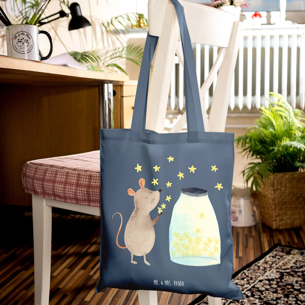 Tote bag Mouse Stars Umhängetasche, Tasche, Beuteltasche, Stoffbeutel, Jutetasche, Strandtasche, Beutel, Einkaufstüte, Shopper, Tragetasche, Laptoptasche, Jutebeutel, Stofftasche, Schultertasche, Einkaufstasche, Badetasche, Tiermotive, Gute Laune, lustige Sprüche, Tiere, Geburt, Taufgeschenk, Kind, Maus, Sterne, Taufe, erstes Kind, Kindergeburtstag, Hoffnung, Träume, Schwangerschaft, Wunsch, Geburtstag