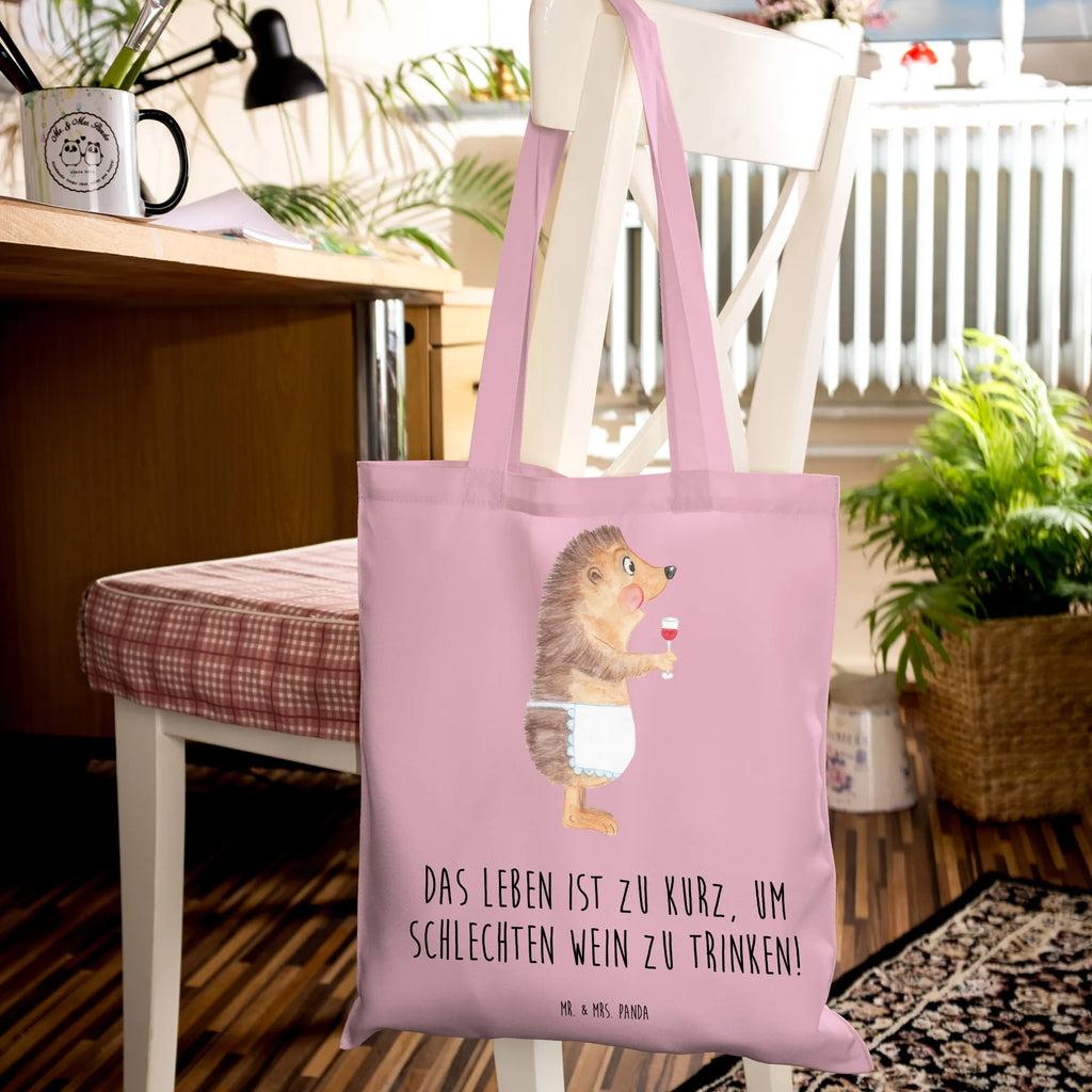 Tote bag Hedgehog wine Beuteltasche, Einkaufstüte, Umhängetasche, Strandtasche, Tragetasche, Laptoptasche, Badetasche, Stoffbeutel, Jutebeutel, Stofftasche, Shopper, Jutetasche, Tasche, Schultertasche, Einkaufstasche, Beutel, Tiermotive, Gute Laune, lustige Sprüche, Tiere, Rotwein, Wein trinken, Weißwein, Weinglas, Geschenk Weinliebhaber, Geschenk Weintrinker, Wein Deko, Igel, Wein Spruch