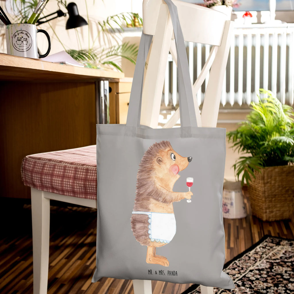 Tote bag Hedgehog wine Beuteltasche, Einkaufstüte, Umhängetasche, Strandtasche, Tragetasche, Laptoptasche, Badetasche, Stoffbeutel, Jutebeutel, Stofftasche, Shopper, Jutetasche, Tasche, Schultertasche, Einkaufstasche, Beutel, Tiermotive, Gute Laune, lustige Sprüche, Tiere, Rotwein, Wein trinken, Weißwein, Weinglas, Geschenk Weinliebhaber, Geschenk Weintrinker, Wein Deko, Igel, Wein Spruch