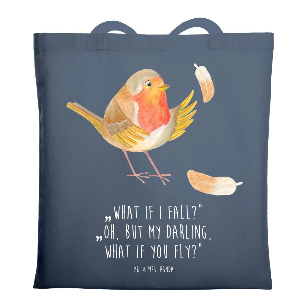 Tote bag robin feathers Einkaufstasche, Strandtasche, Shopper, Badetasche, Stoffbeutel, Jutebeutel, Umhängetasche, Tragetasche, Beuteltasche, Einkaufstüte, Schultertasche, Beutel, Stofftasche, Jutetasche, Tasche, Laptoptasche, Tiermotive, Gute Laune, lustige Sprüche, Tiere, Vogel, Rotkehlchen, Motivationsbilder, What if i fall, Spruch Mut, Motivation Sprüche, Spruch Motivation, fliegen