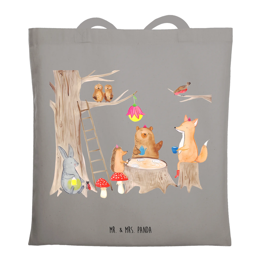 Torba zwierzęta leśne piknik Badetasche, Jutetasche, Tasche, Stofftasche, Tragetasche, Schultertasche, Beuteltasche, Strandtasche, Umhängetasche, Stoffbeutel, Jutebeutel, Shopper, Laptoptasche, Einkaufstasche, Einkaufstüte, Beutel, Tiermotive, Gute Laune, lustige Sprüche, Tiere, Picknick, Fuchs, Hase, Wald, Igel, Eichhörnchen, Maus, Waldtiere