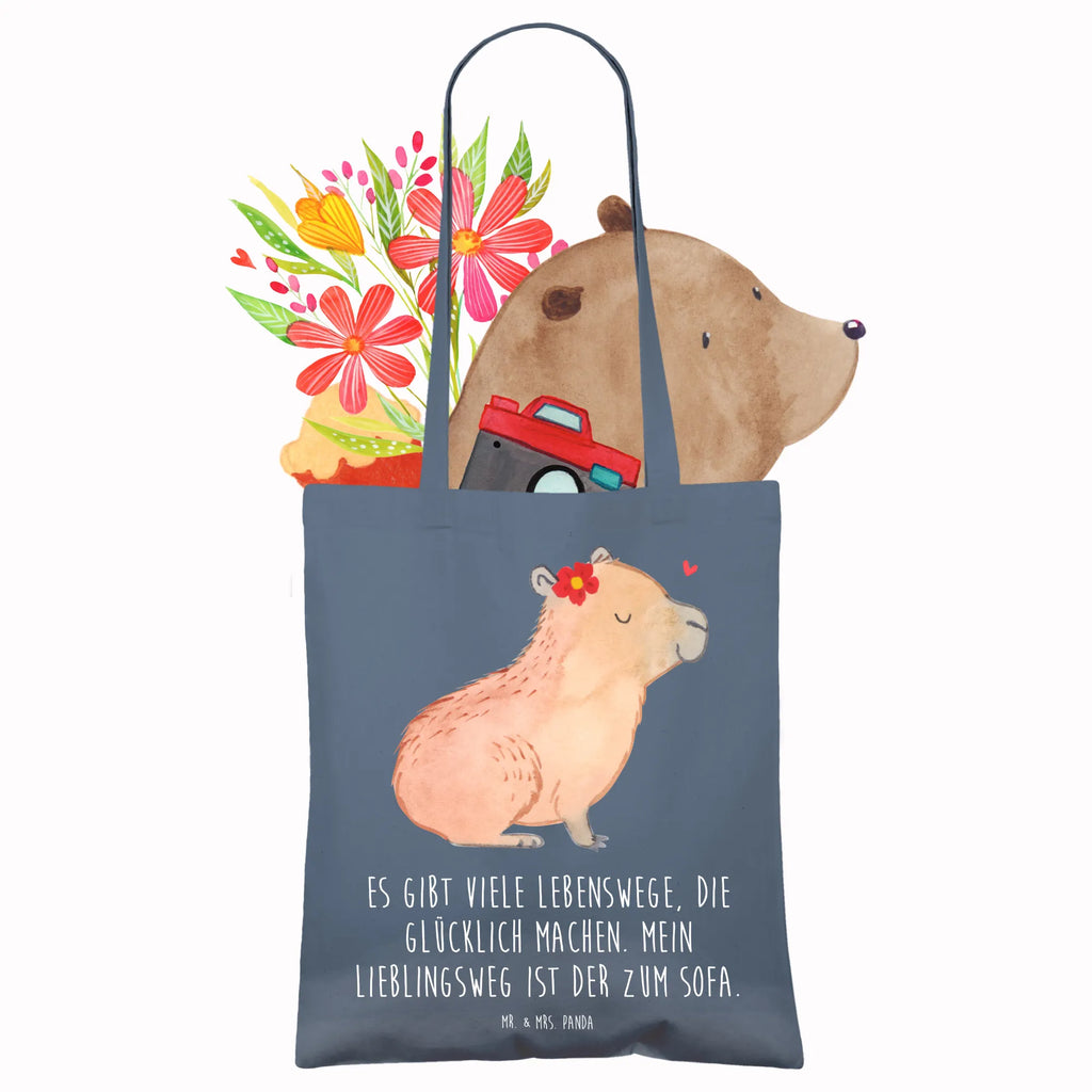 Tote bag Capybara flower shopper, shoulder bag, cotton bag, shopping bag, jute bag, pouch, cloth bag, Carrier bag, bag, small animals, cute, funny, cute animal motives, hand drawn, small world, funny sayings, good mood, happy, gifts, gift ideas, special gifts, animal lover, card