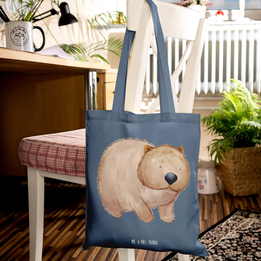 Tote bag Wombat cotton bag, jute bag, pouch, bag, Carrier bag, shopper, shoulder bag, cloth bag, shopping bag, small animals, cute, funny, cute animal motives, hand drawn, small world, funny sayings, good mood, happy, gifts, gift ideas, special gifts, animal lover, card, life is beautiful, Wombat, Australia, motivation, saying