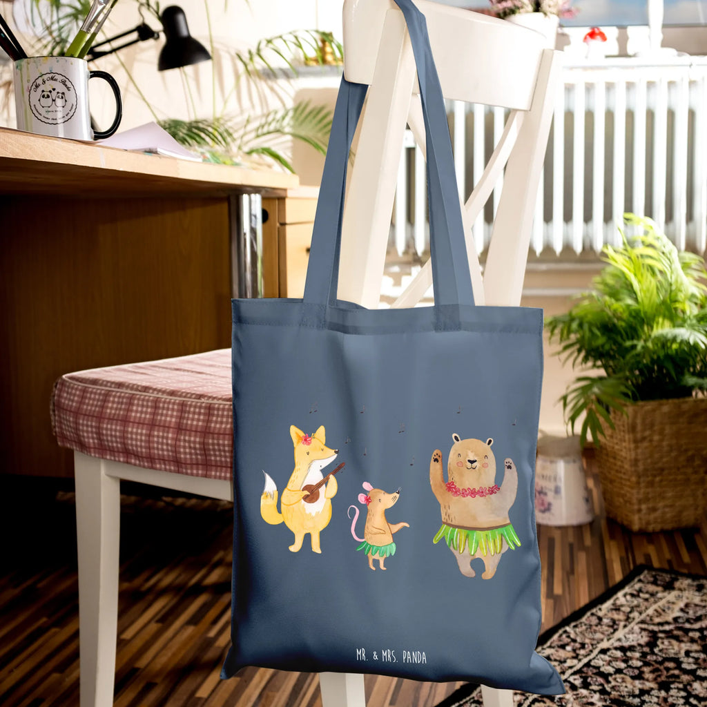 Tote bag forest animals Aloha Einkaufstasche, Stoffbeutel, Jutetasche, Tasche, Umhängetasche, Einkaufstüte, Strandtasche, Schultertasche, Beuteltasche, Badetasche, Beutel, Laptoptasche, Shopper, Tragetasche, Stofftasche, Jutebeutel, Tiermotive, Gute Laune, lustige Sprüche, Tiere, Tanzen, Hase, Bär, Musik, Wald, Lachen, Aloha, Leben, Igel, Waldtiere