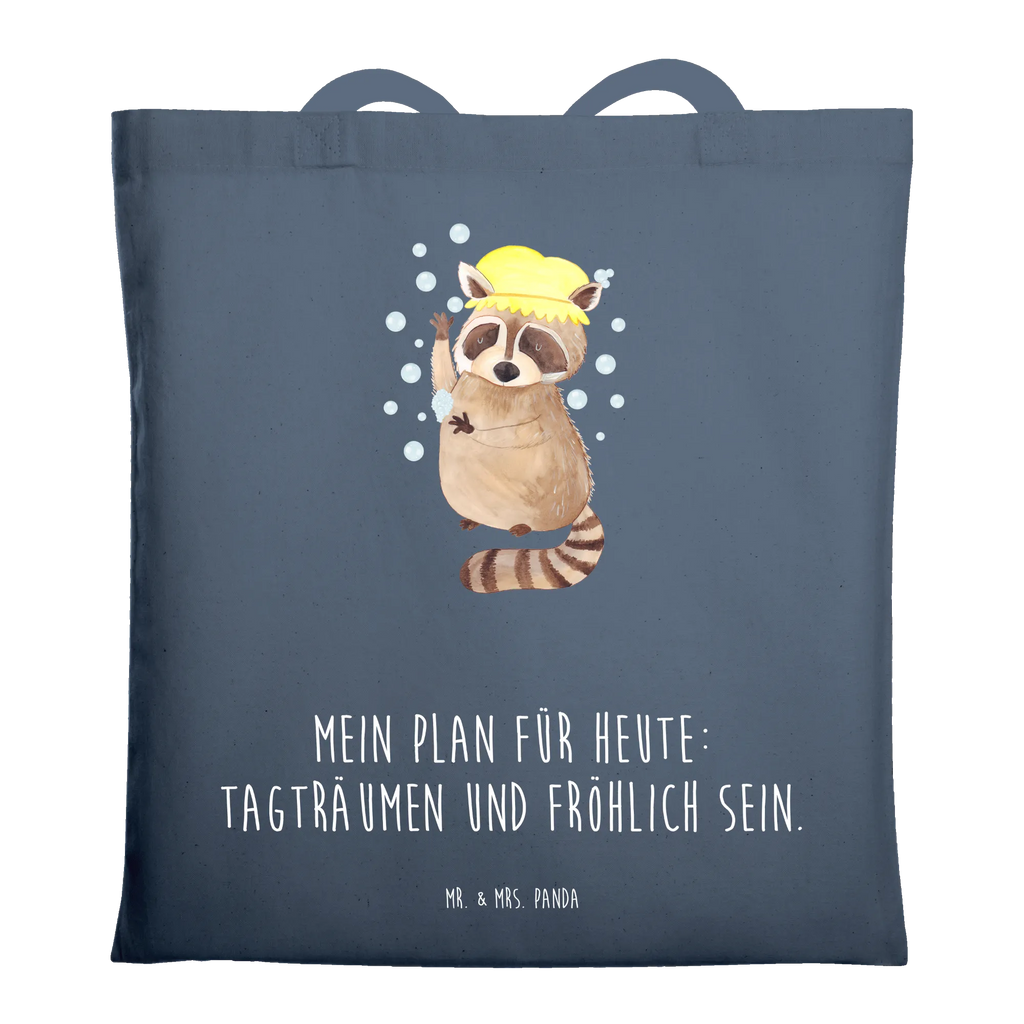 Tragetasche Waschbär Laptoptasche, Stoffbeutel, Shopper, Badetasche, Beutel, Strandtasche, Einkaufstüte, Jutebeutel, Beuteltasche, Stofftasche, Schultertasche, Tasche, Einkaufstasche, Jutetasche, Tragetasche, Umhängetasche, Tiermotive, Gute Laune, lustige Sprüche, Tiere, Tagträumen, Seifenblasen, Waschbär, waschen, Fröhlich, Plan