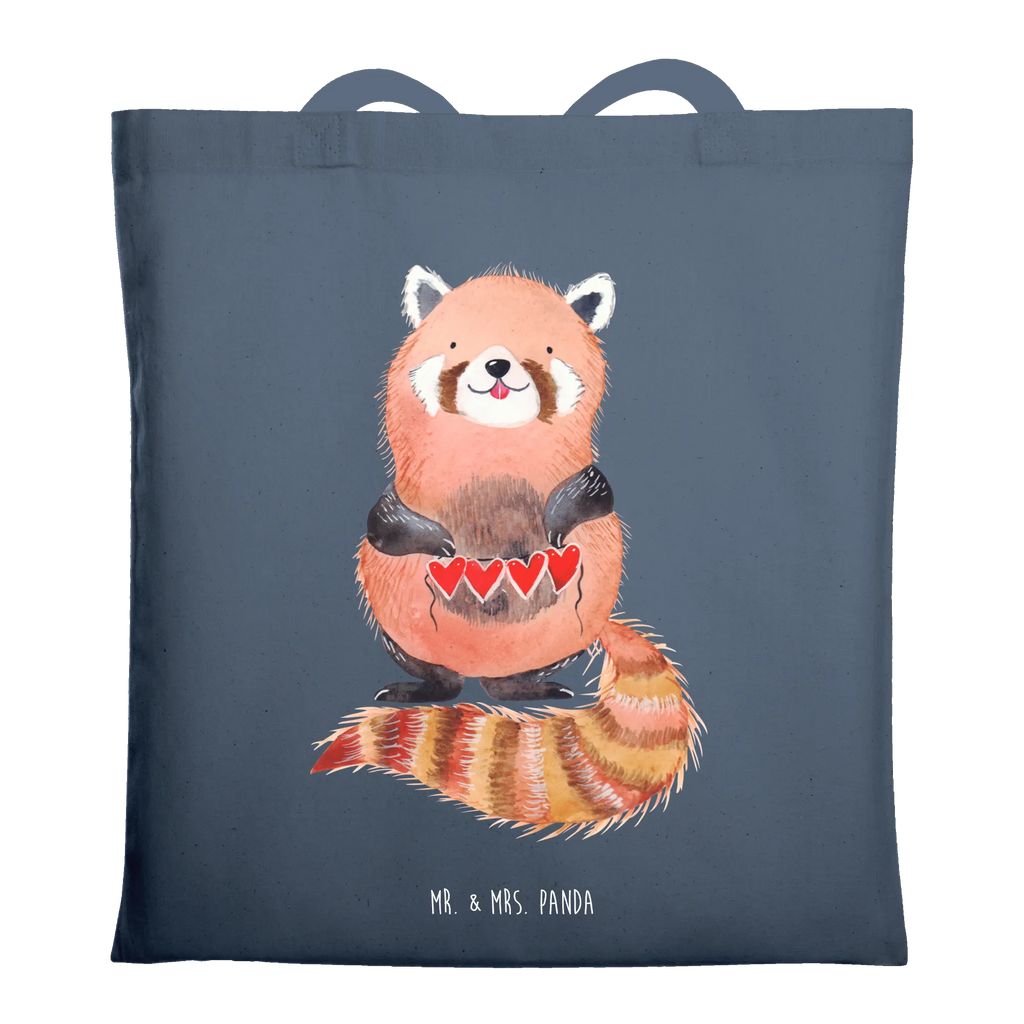 Tragetasche Roter Panda Stoffbeutel, Beuteltasche, Shopper, Einkaufstüte, Beutel, Umhängetasche, Einkaufstasche, Badetasche, Stofftasche, Jutebeutel, Schultertasche, Tragetasche, Laptoptasche, Jutetasche, Tasche, Strandtasche, Tiermotive, Gute Laune, lustige Sprüche, Tiere, Panda, Rot, Liebling, Lieblingsmensch, Liebe, Herz
