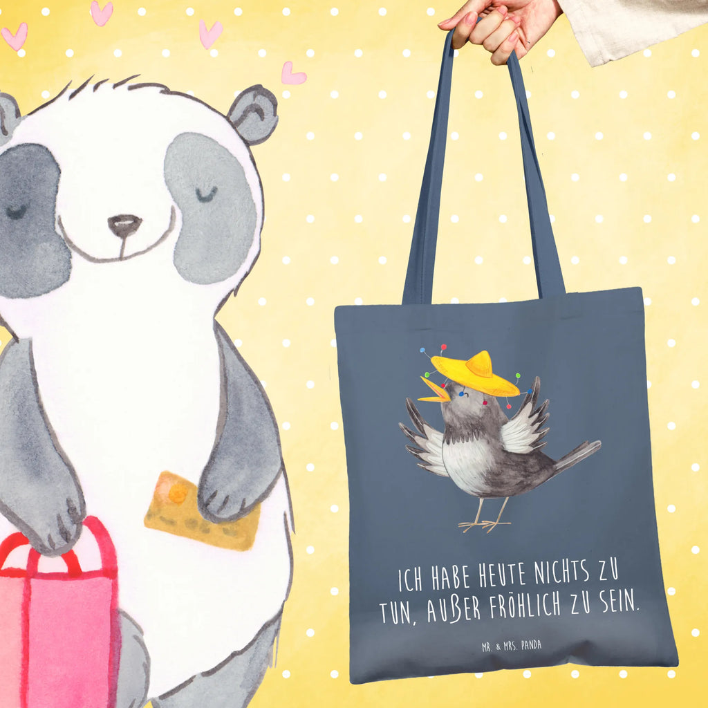 Tote bag Crow sombrero Tüte, Einkaufstüte, Beutel, uni tasche, Statementbeutel, Stofftasche, Strandtasche, Stoffbeutel, Jutetasche, bedruckte tasche, Alltagstasche, unitasche, Beuteltasche, baumwollbeutel, Einkaufsbeutel, Jutebeutel, Einkaufstasche, Schultertasche, Laptoptasche, Tasche, shopping tasche, Shopper, Henkeltasche, Badetasche, Leinentasche, Tragetasche, Baumwolltasche, tote bag, Umhängetasche, Schultasche, büchertasche, Gute Laune, Tiermotive, Tiere, lustige Sprüche, Vogel, Spruch positiv, froh, Vögel, glücklich sein, Glück Spruch, Elster, Rabe, Motivation, fröhlich sein