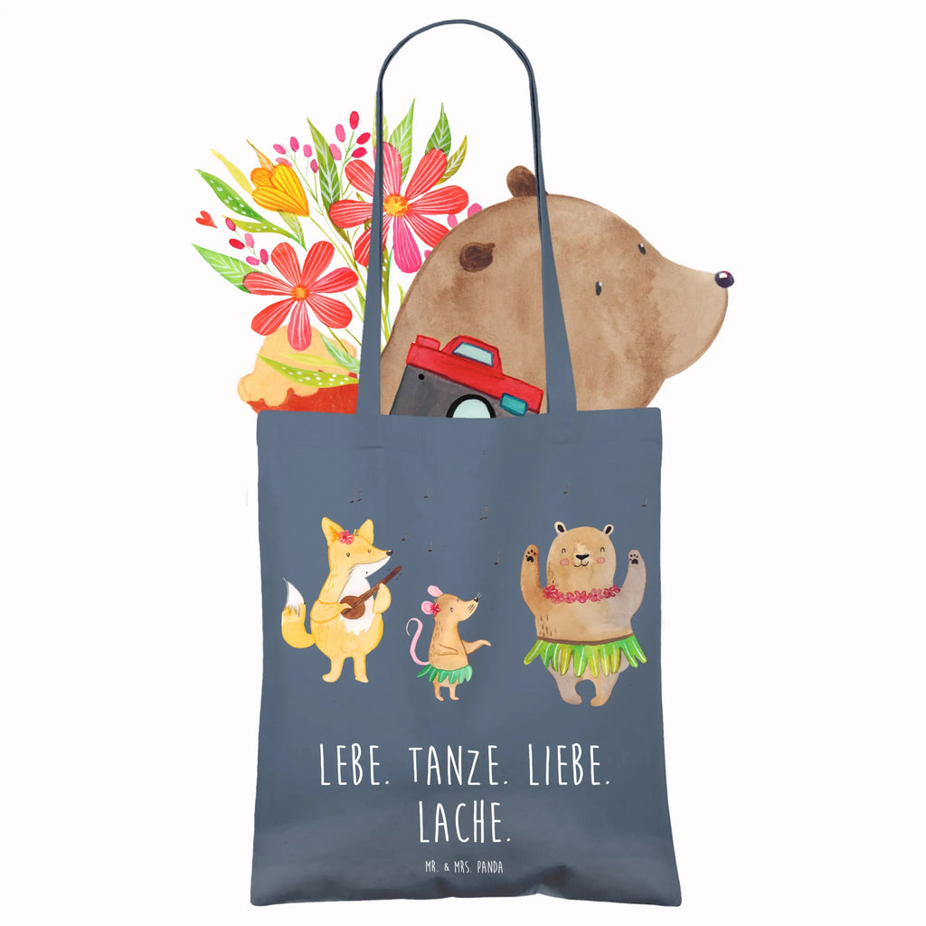 Tote bag forest animals Aloha Einkaufstasche, Stoffbeutel, Jutetasche, Tasche, Umhängetasche, Einkaufstüte, Strandtasche, Schultertasche, Beuteltasche, Badetasche, Beutel, Laptoptasche, Shopper, Tragetasche, Stofftasche, Jutebeutel, Tiermotive, Gute Laune, lustige Sprüche, Tiere, Tanzen, Hase, Bär, Musik, Wald, Lachen, Aloha, Leben, Igel, Waldtiere
