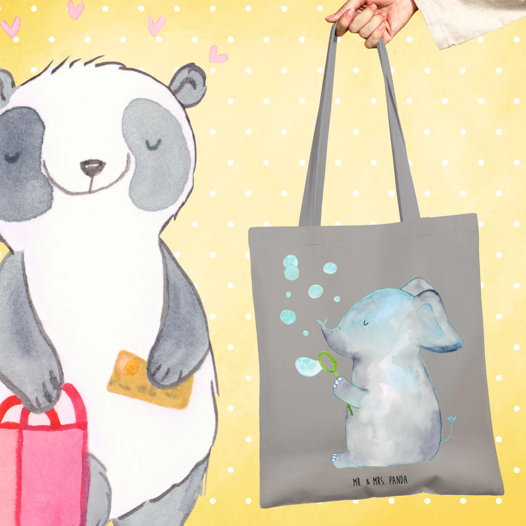 Tote bag elephant soap bubbles bag, cotton bag, cloth bag, shopping bag, shoulder bag, Carrier bag, jute bag, shopper, pouch, small animals, cute, funny, cute animal motives, hand drawn, small world, funny sayings, good mood, happy, gifts, gift ideas, special gifts, animal lover, card, soap bubbles, love, feeling. Home, Elephant, home, proof of love, elephants, proboscidean, love saying, pachyderm