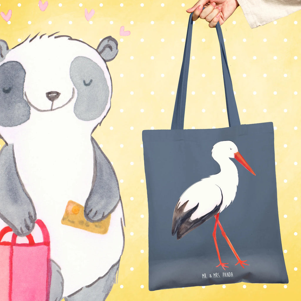 Tote bag Stork Stoffbeutel, Tasche, Laptoptasche, Badetasche, Jutetasche, Stofftasche, Beutel, Jutebeutel, Schultertasche, Beuteltasche, Strandtasche, Tragetasche, Einkaufstasche, Umhängetasche, Shopper, Einkaufstüte, Tiermotive, Gute Laune, lustige Sprüche, Tiere, Mutter werden, Schwangerschaft, Schwanger, Storch, Baby, Mütter, Störche, Mutter, Geburt, Babybauch