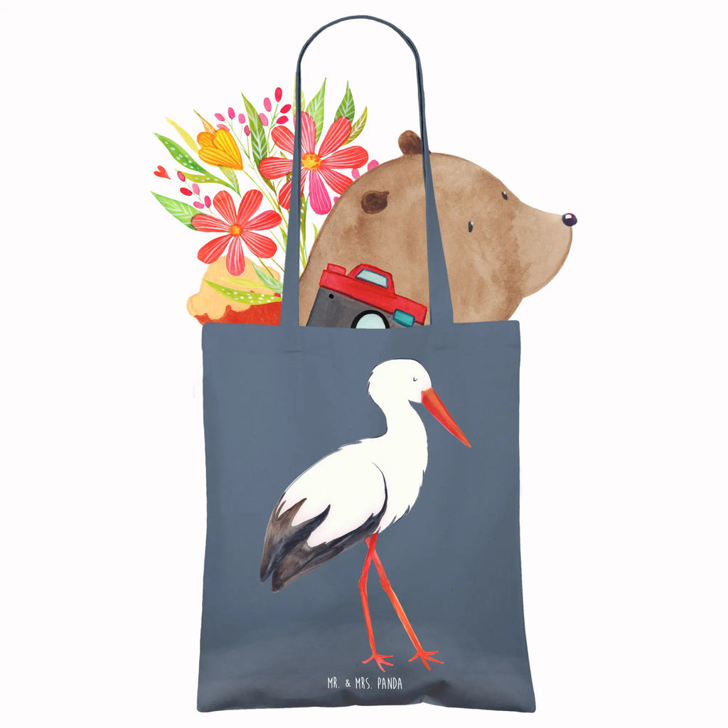 Tote bag Stork Stoffbeutel, Tasche, Laptoptasche, Badetasche, Jutetasche, Stofftasche, Beutel, Jutebeutel, Schultertasche, Beuteltasche, Strandtasche, Tragetasche, Einkaufstasche, Umhängetasche, Shopper, Einkaufstüte, Tiermotive, Gute Laune, lustige Sprüche, Tiere, Mutter werden, Schwangerschaft, Schwanger, Storch, Baby, Mütter, Störche, Mutter, Geburt, Babybauch