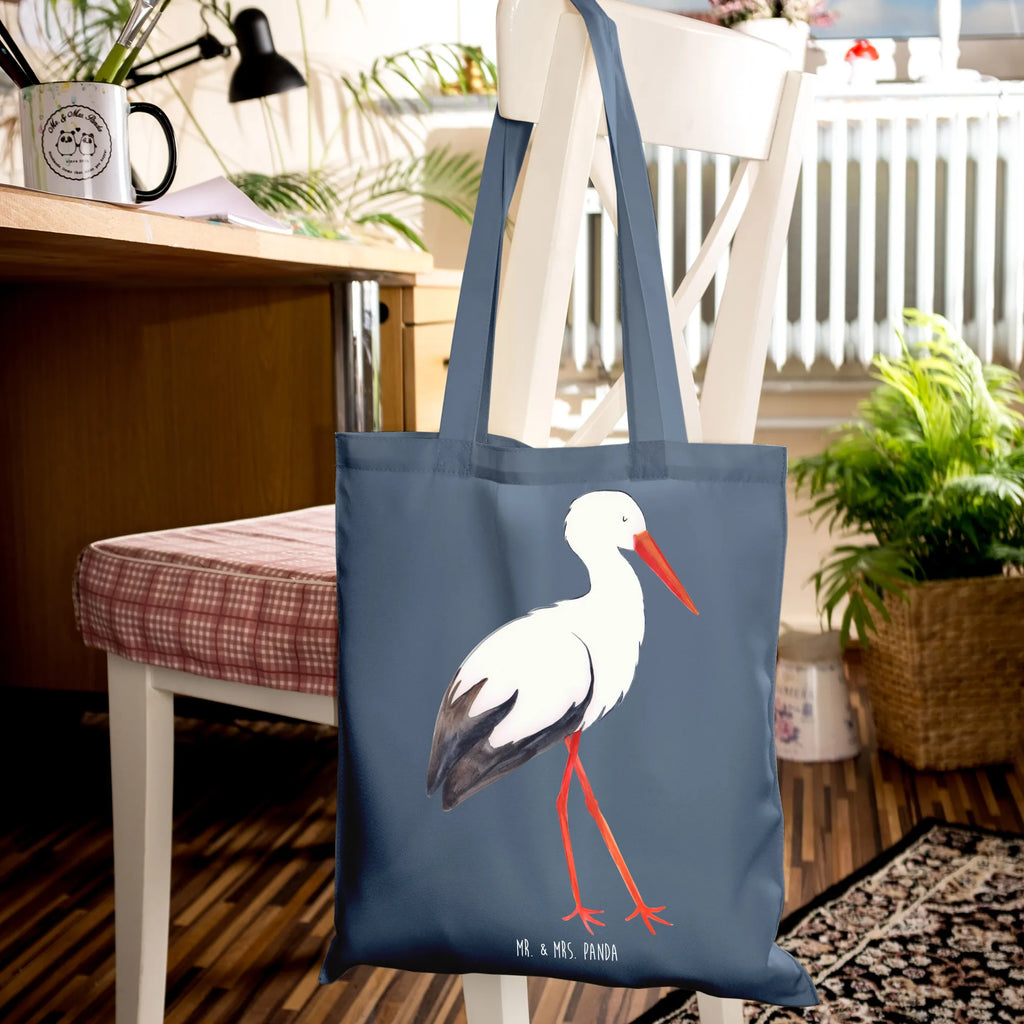 Tote bag Stork Stoffbeutel, Tasche, Laptoptasche, Badetasche, Jutetasche, Stofftasche, Beutel, Jutebeutel, Schultertasche, Beuteltasche, Strandtasche, Tragetasche, Einkaufstasche, Umhängetasche, Shopper, Einkaufstüte, Tiermotive, Gute Laune, lustige Sprüche, Tiere, Mutter werden, Schwangerschaft, Schwanger, Storch, Baby, Mütter, Störche, Mutter, Geburt, Babybauch