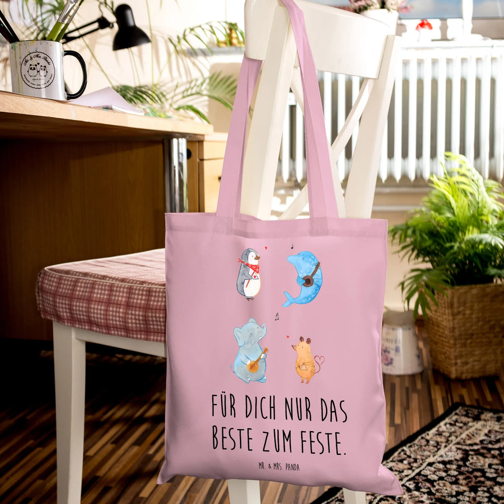 Tote bag Big tape Beuteltasche, Tragetasche, Stofftasche, Beutel, Shopper, Jutetasche, Einkaufstüte, Schultertasche, Tasche, Umhängetasche, Stoffbeutel, Laptoptasche, Einkaufstasche, Strandtasche, Jutebeutel, Badetasche, Tiermotive, Gute Laune, lustige Sprüche, Tiere, Hund, Elefant, Gitarre, Musik, Musikanten, Band, Pinguin, Delfin, Maus, Triangel