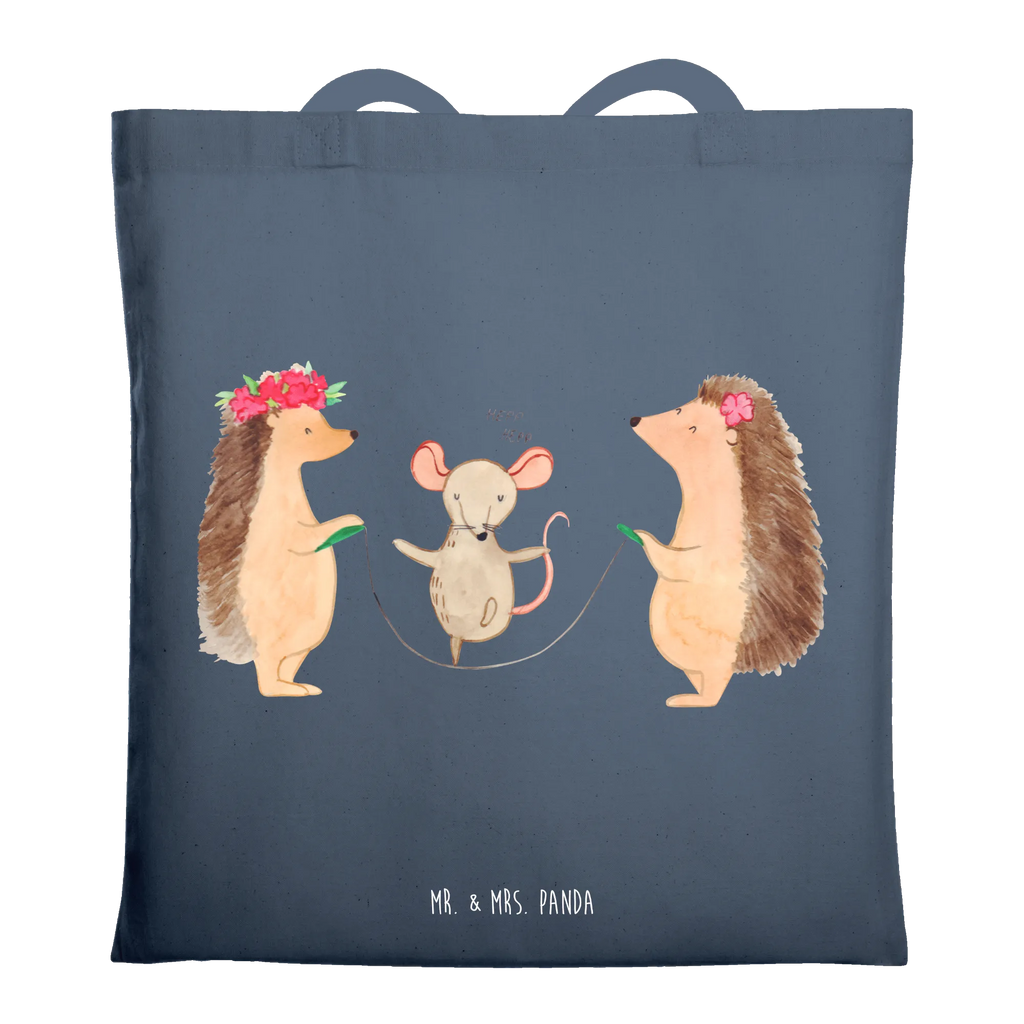 Tragetasche Igel Seilhüpfen Beuteltasche, Einkaufstüte, Stofftasche, Einkaufstasche, Stoffbeutel, Jutetasche, Shopper, Badetasche, Tasche, Laptoptasche, Jutebeutel, Tragetasche, Schultertasche, Strandtasche, Umhängetasche, Beutel, Tiermotive, Gute Laune, lustige Sprüche, Tiere, Kindergarten, Maus, Seilhüpfen, Kinder, Seilspringen, Igel