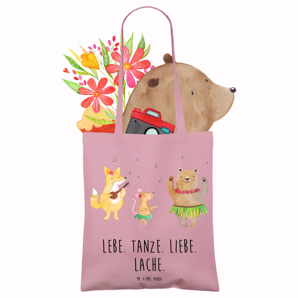 Tote bag forest animals Aloha Einkaufstasche, Stoffbeutel, Jutetasche, Tasche, Umhängetasche, Einkaufstüte, Strandtasche, Schultertasche, Beuteltasche, Badetasche, Beutel, Laptoptasche, Shopper, Tragetasche, Stofftasche, Jutebeutel, Tiermotive, Gute Laune, lustige Sprüche, Tiere, Tanzen, Hase, Bär, Musik, Wald, Lachen, Aloha, Leben, Igel, Waldtiere