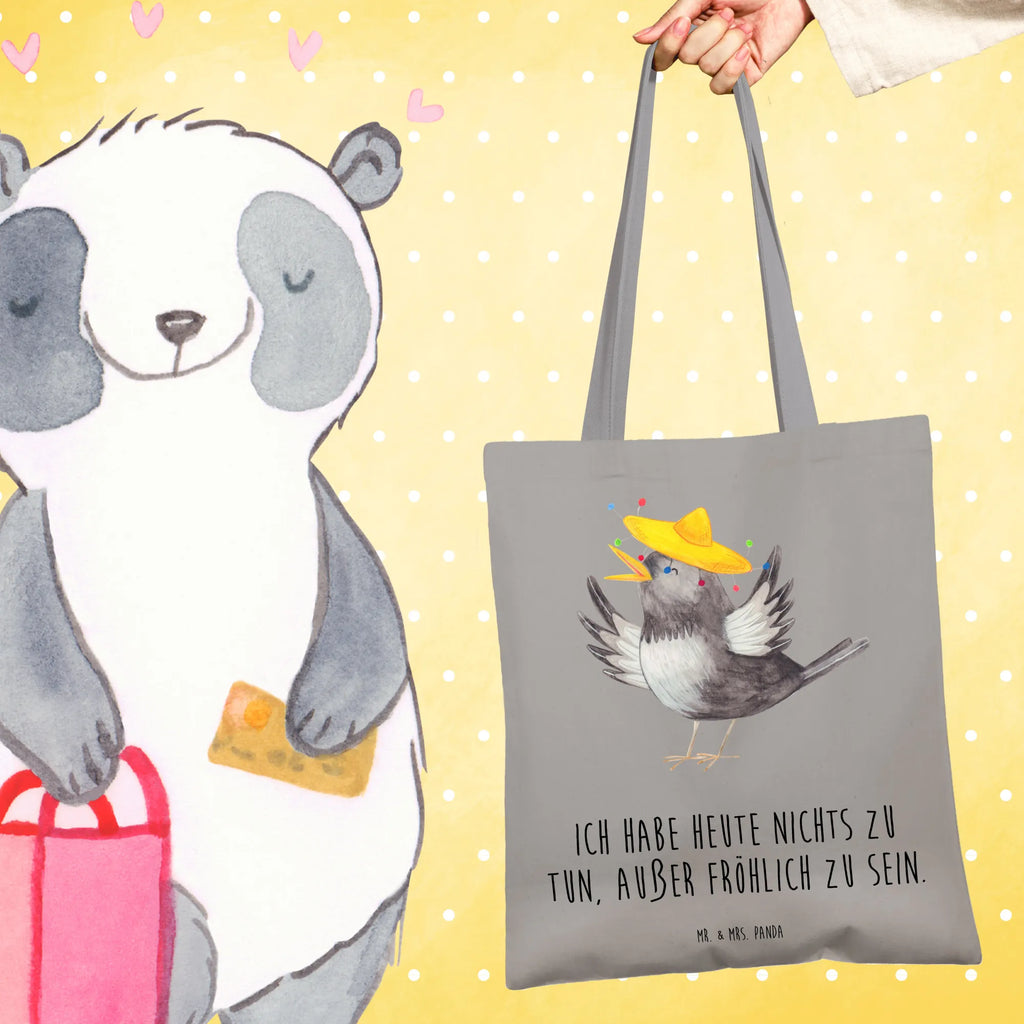 Tote bag Crow sombrero Tüte, Einkaufstüte, Beutel, uni tasche, Statementbeutel, Stofftasche, Strandtasche, Stoffbeutel, Jutetasche, bedruckte tasche, Alltagstasche, unitasche, Beuteltasche, baumwollbeutel, Einkaufsbeutel, Jutebeutel, Einkaufstasche, Schultertasche, Laptoptasche, Tasche, shopping tasche, Shopper, Henkeltasche, Badetasche, Leinentasche, Tragetasche, Baumwolltasche, tote bag, Umhängetasche, Schultasche, büchertasche, Gute Laune, Tiermotive, Tiere, lustige Sprüche, Vogel, Spruch positiv, froh, Vögel, glücklich sein, Glück Spruch, Elster, Rabe, Motivation, fröhlich sein