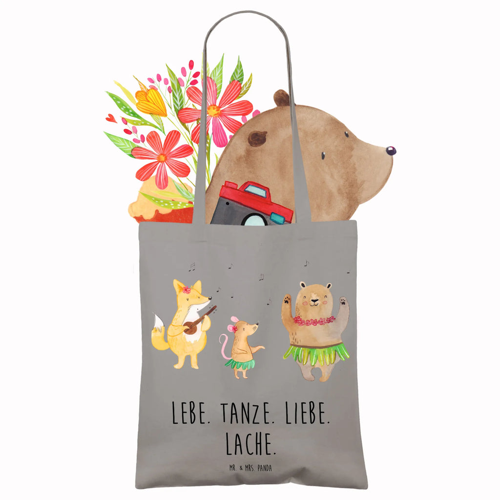 Tote bag forest animals Aloha Einkaufstasche, Stoffbeutel, Jutetasche, Tasche, Umhängetasche, Einkaufstüte, Strandtasche, Schultertasche, Beuteltasche, Badetasche, Beutel, Laptoptasche, Shopper, Tragetasche, Stofftasche, Jutebeutel, Tiermotive, Gute Laune, lustige Sprüche, Tiere, Tanzen, Hase, Bär, Musik, Wald, Lachen, Aloha, Leben, Igel, Waldtiere