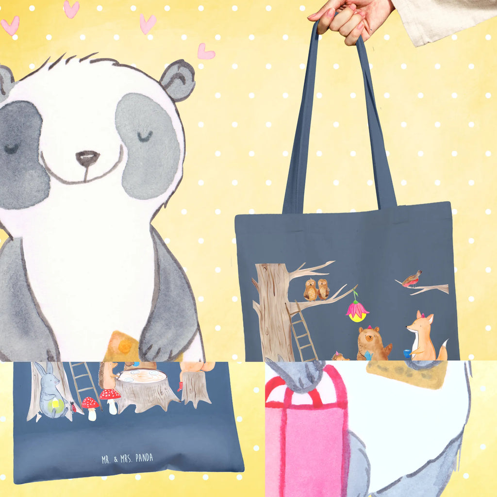 Torba zwierzęta leśne piknik Badetasche, Jutetasche, Tasche, Stofftasche, Tragetasche, Schultertasche, Beuteltasche, Strandtasche, Umhängetasche, Stoffbeutel, Jutebeutel, Shopper, Laptoptasche, Einkaufstasche, Einkaufstüte, Beutel, Tiermotive, Gute Laune, lustige Sprüche, Tiere, Picknick, Fuchs, Hase, Wald, Igel, Eichhörnchen, Maus, Waldtiere