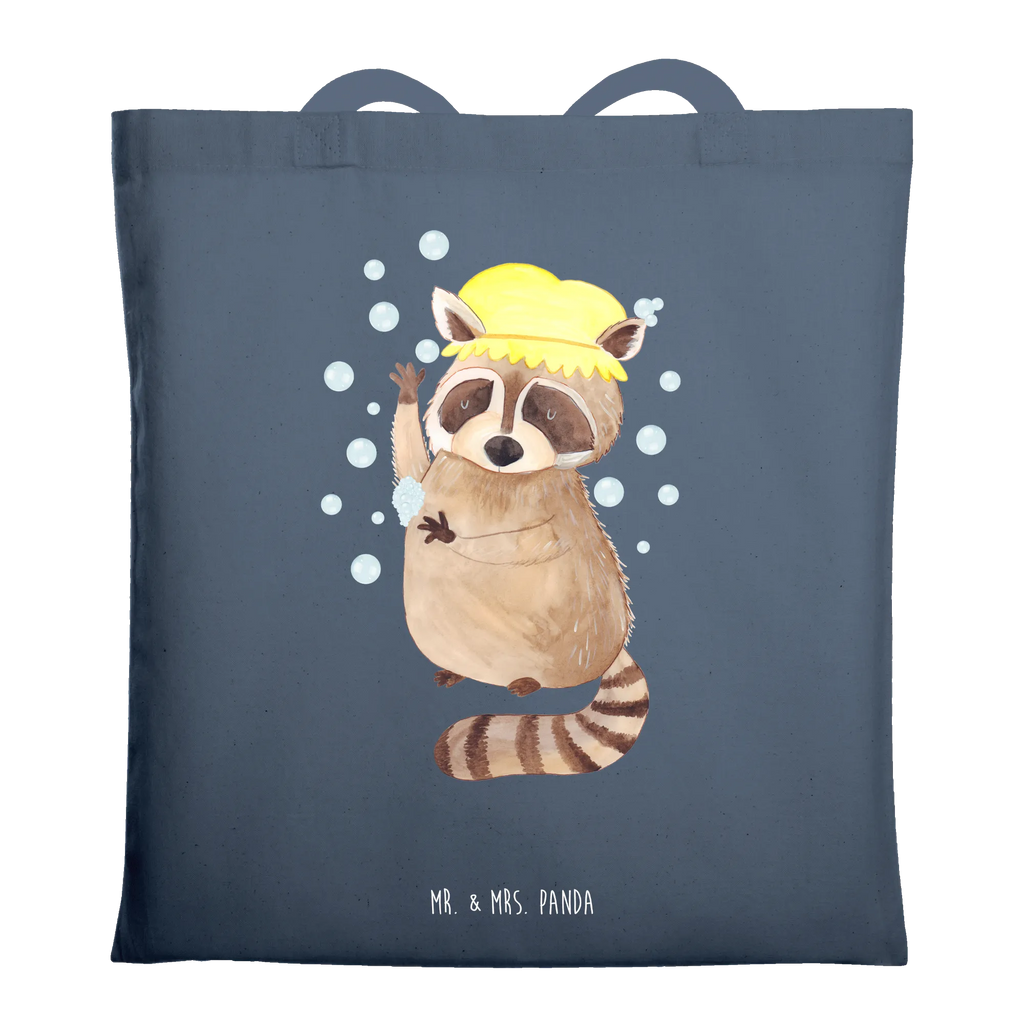 Tragetasche Waschbär Laptoptasche, Stoffbeutel, Shopper, Badetasche, Beutel, Strandtasche, Einkaufstüte, Jutebeutel, Beuteltasche, Stofftasche, Schultertasche, Tasche, Einkaufstasche, Jutetasche, Tragetasche, Umhängetasche, Tiermotive, Gute Laune, lustige Sprüche, Tiere, Tagträumen, Seifenblasen, Waschbär, waschen, Fröhlich, Plan