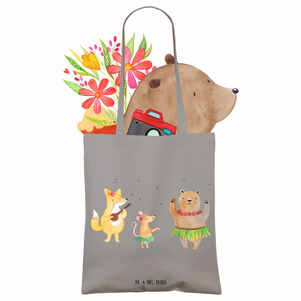 Tote bag forest animals Aloha Einkaufstasche, Stoffbeutel, Jutetasche, Tasche, Umhängetasche, Einkaufstüte, Strandtasche, Schultertasche, Beuteltasche, Badetasche, Beutel, Laptoptasche, Shopper, Tragetasche, Stofftasche, Jutebeutel, Tiermotive, Gute Laune, lustige Sprüche, Tiere, Tanzen, Hase, Bär, Musik, Wald, Lachen, Aloha, Leben, Igel, Waldtiere